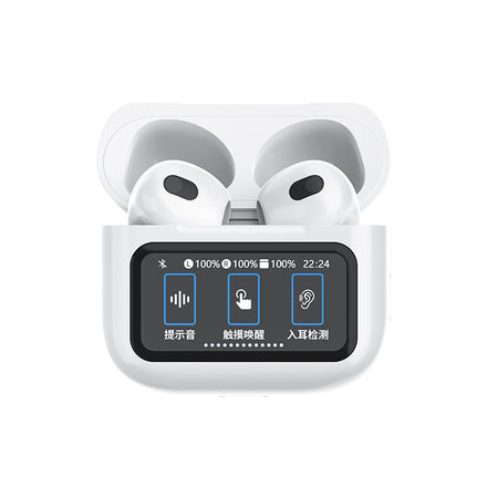 WiWU T23 Bluetooth Earbuds with Display Bluetooth 6.0 4.5H Music Touch Control Ear Detection