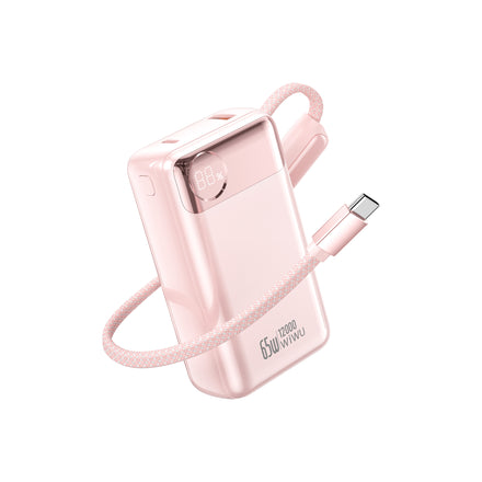 WiWU Power Plus 65W Built-in Cable Power Bank T132