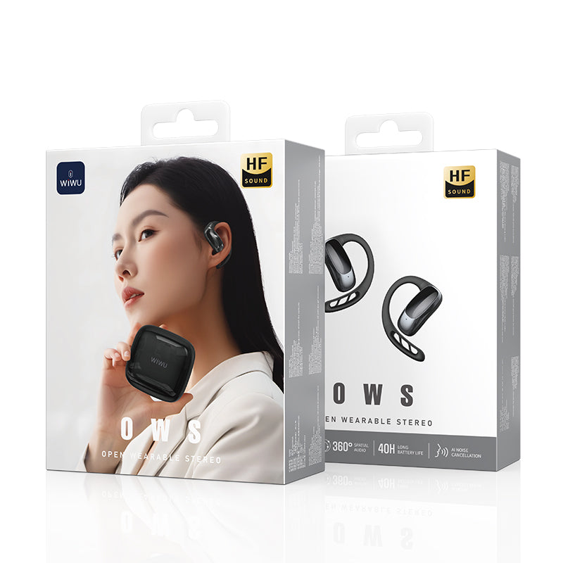 Hanging Open Ear O600 True Wireless Earphones TWS Noise Cancelling Hifi Stereo Sound Digital Display Portable Earbuds Sports Earphone