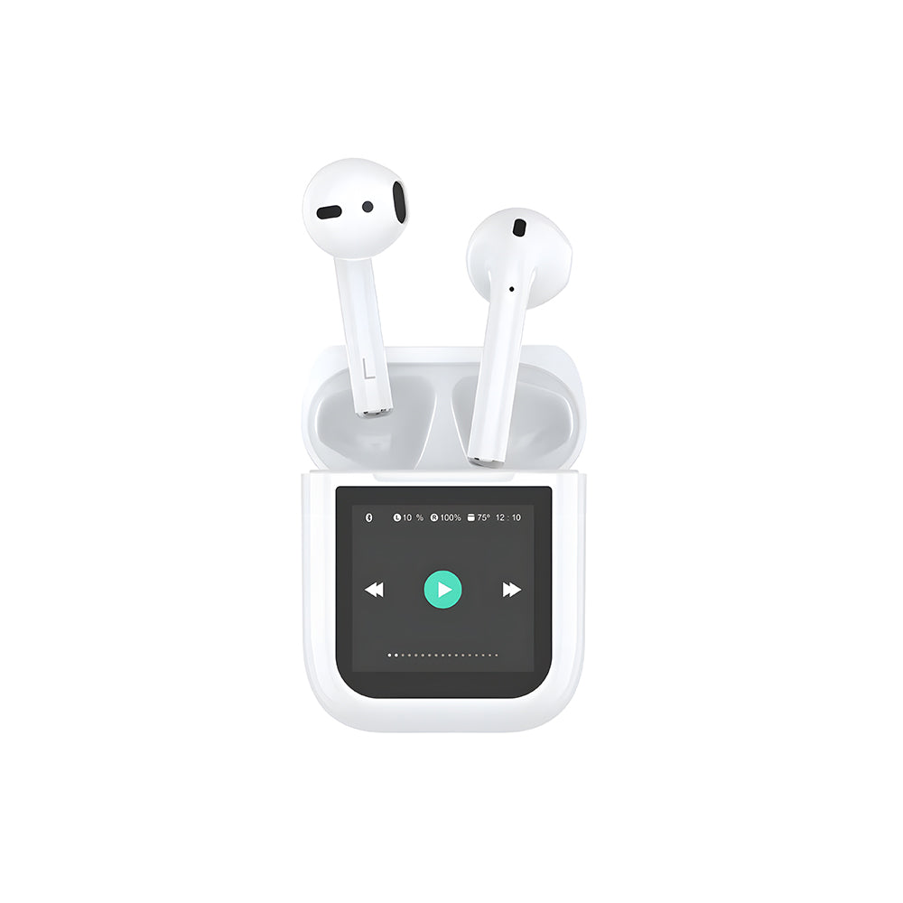 WiWU T24 Wireless Earbuds with Screen Bluetooth 6.0 4.5H Music Type-C Charging Ear Detection
