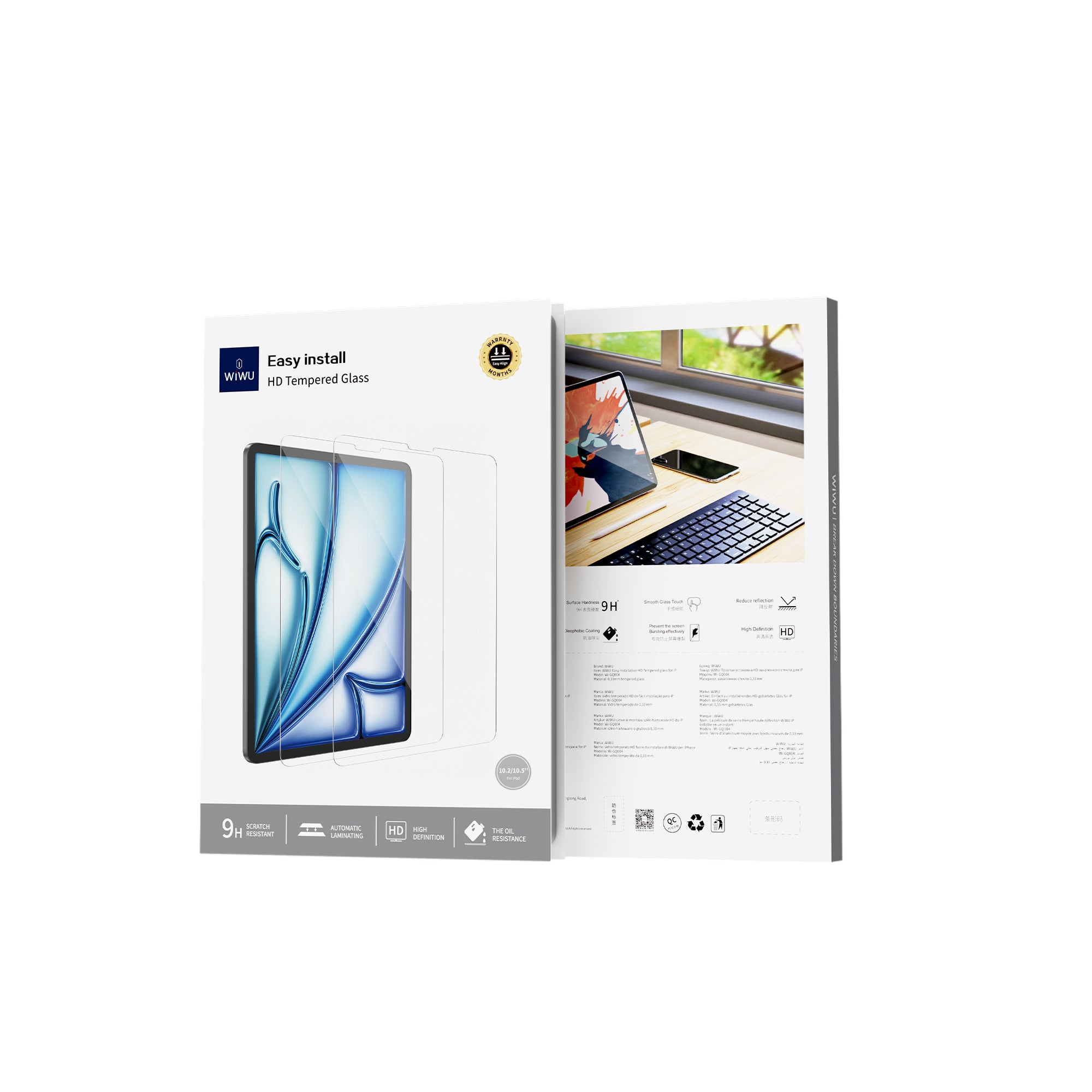 WiWU Easy install HD Tempered Glass Wi-GQ004