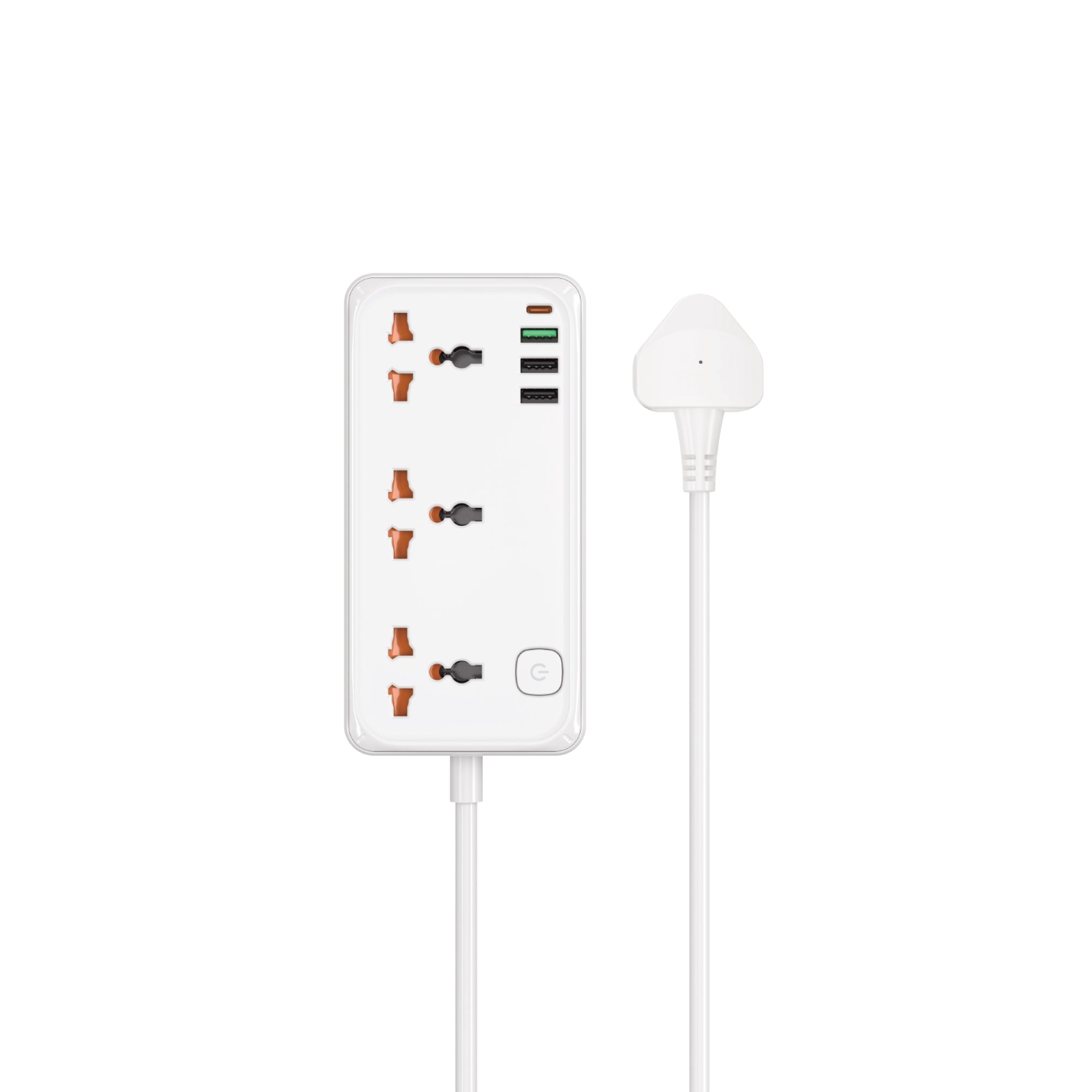 30W Cube Multiple Function GaN Power Strip 1C3A+3 sockets Wi-S005 EU/UK