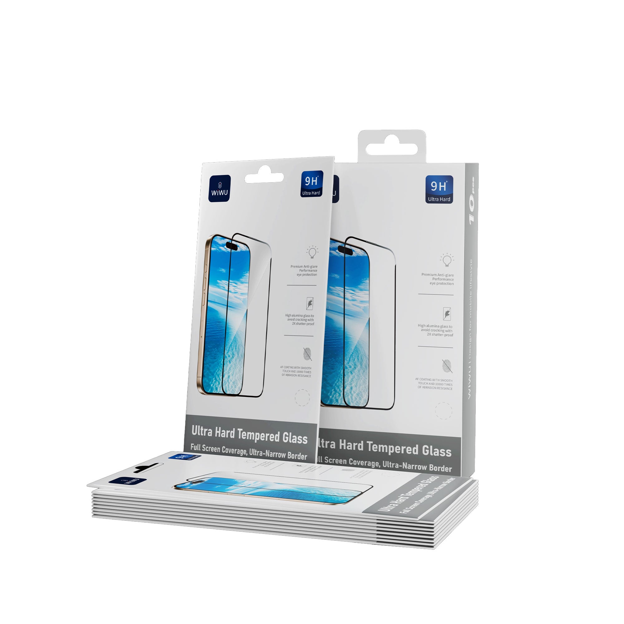 WIWU 10pcs Pack HD Tempered Glass for IP17 series GT-008