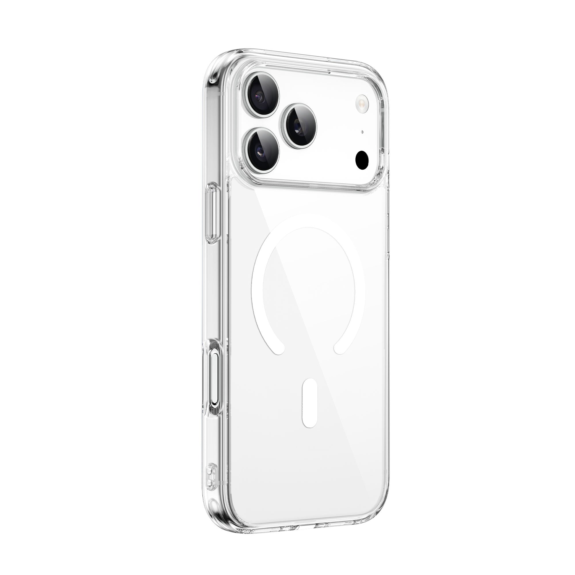 WiWU  IShield Pro MCC-101  Magnetic Clear Case 2.5mm Thick PC TPU Shell Strong Mag-Charge Support for IP17 Series