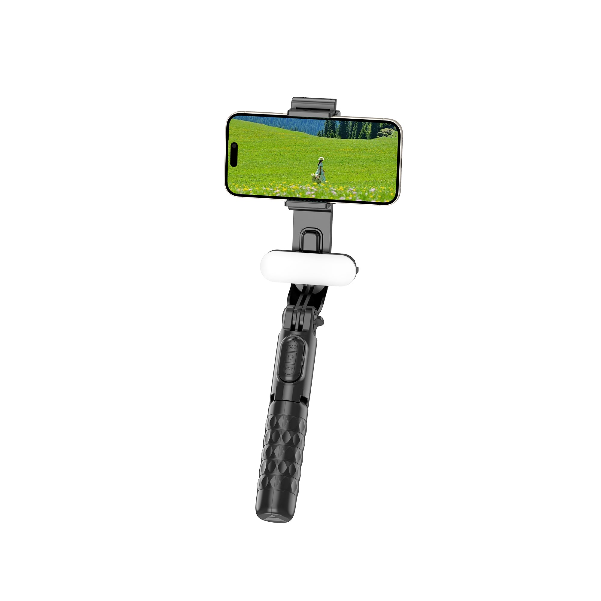 WiWU Wireless Connection Portable Selfie Stick with Beauty Light Foldable Selfie stick with Tripod and remote control Wi-SE013