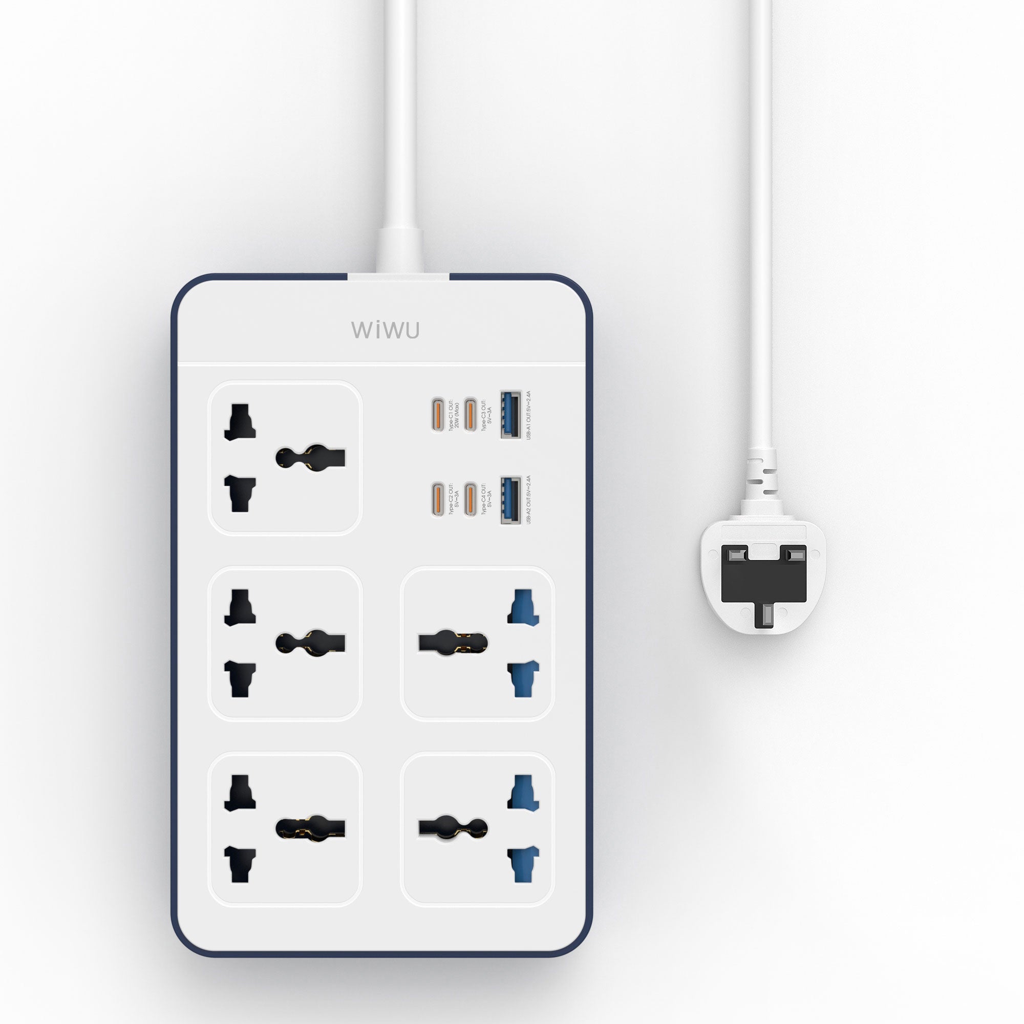 WiWU Wi-S006 PS524 20W GaN 11 in 1 Multifunction Power Strip