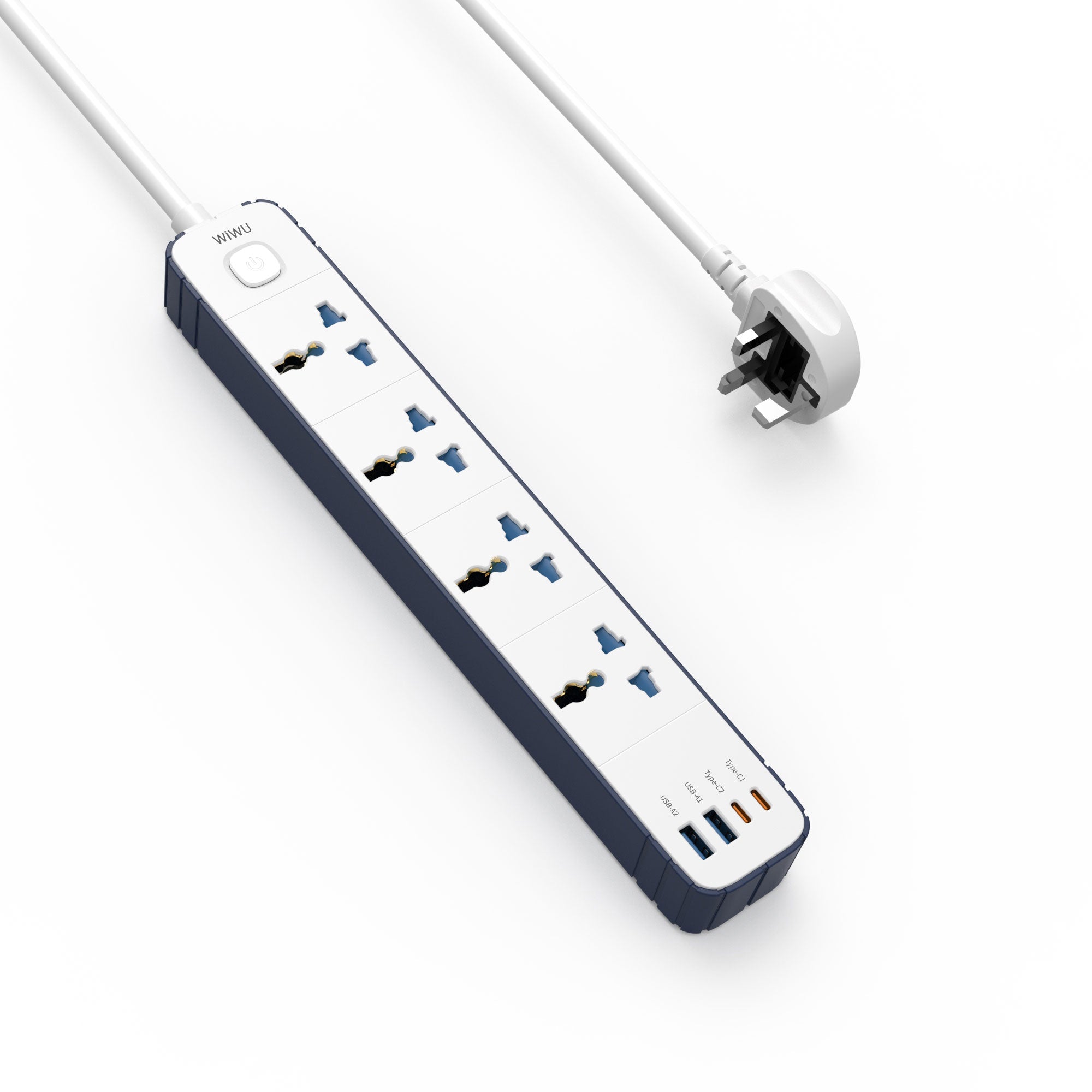 WiWU Wi-S007 PS422 20W GaN 8 in 1 Compact Charging Power Strip