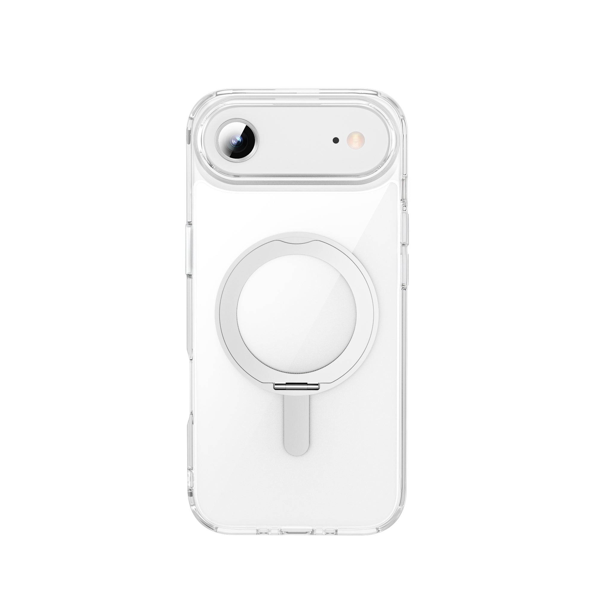 WiWU MCC-201 Magnetic Clear Case with 360 Rotating Stand Anti-Shock PC TPU Shell for IP17 Series
