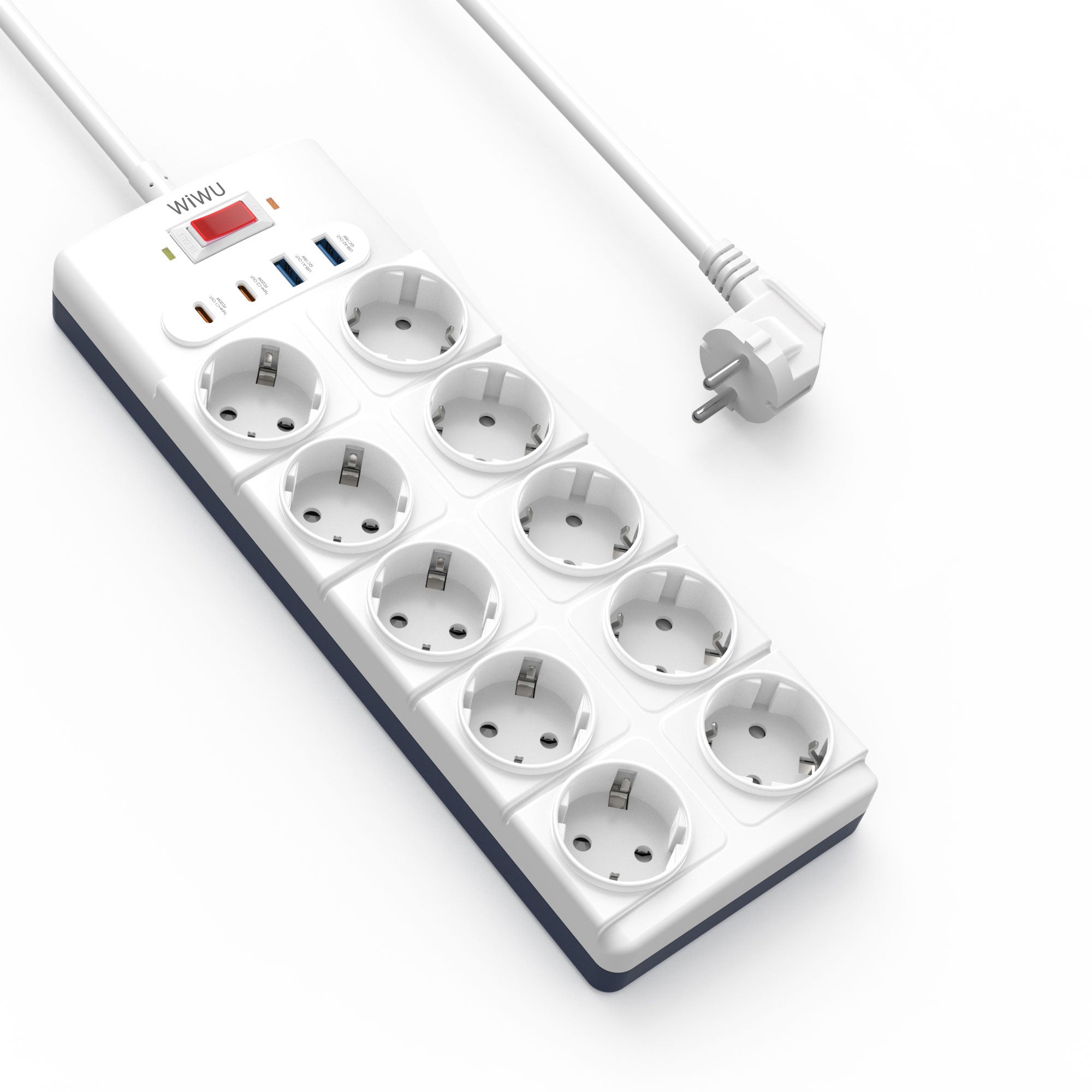 WiWU Wi-S008 PS1042 20W GaN 14 in 1 High Capacity Power Strip