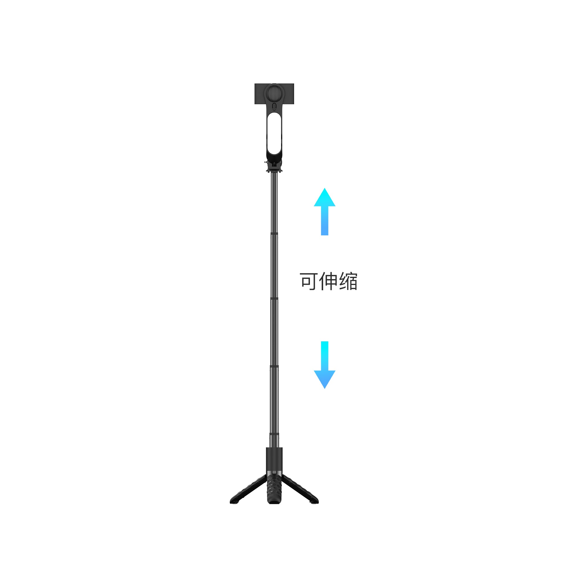 WiWU Wireless Connection Portable Selfie Stick with Beauty Light Foldable Selfie stick with Tripod and remote control Wi-SE013