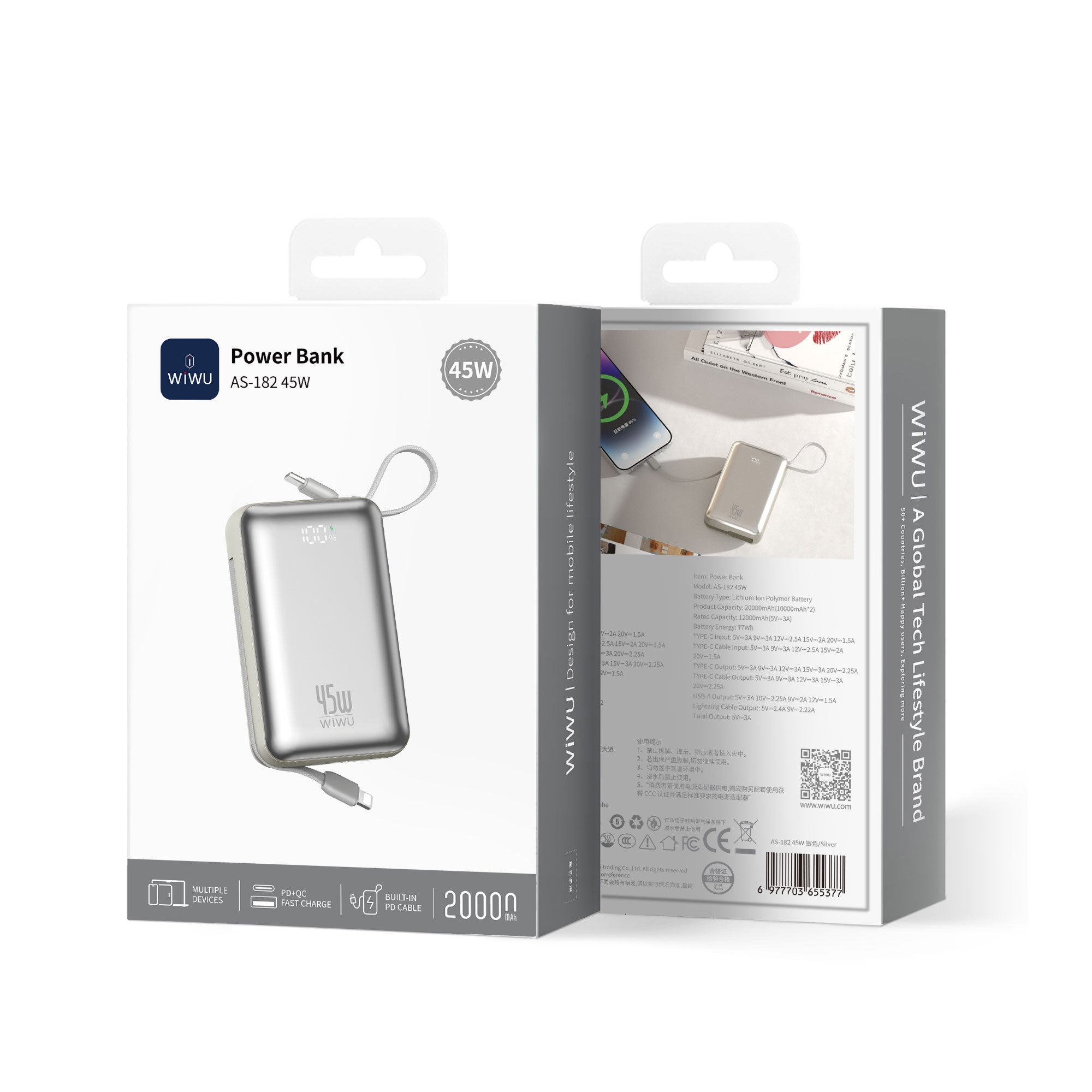 WiWU Galaxy Pro Max Power Bank AS-182 20000mAh