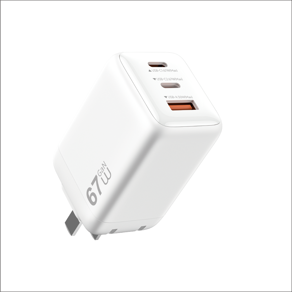 WiWU Cube 67W 2C+A GaN Fast Charger Wi-G026
