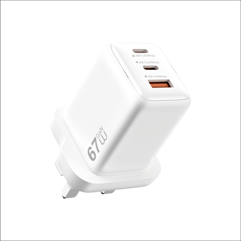 WiWU Cube 67W 2C+A GaN Fast Charger Wi-G026