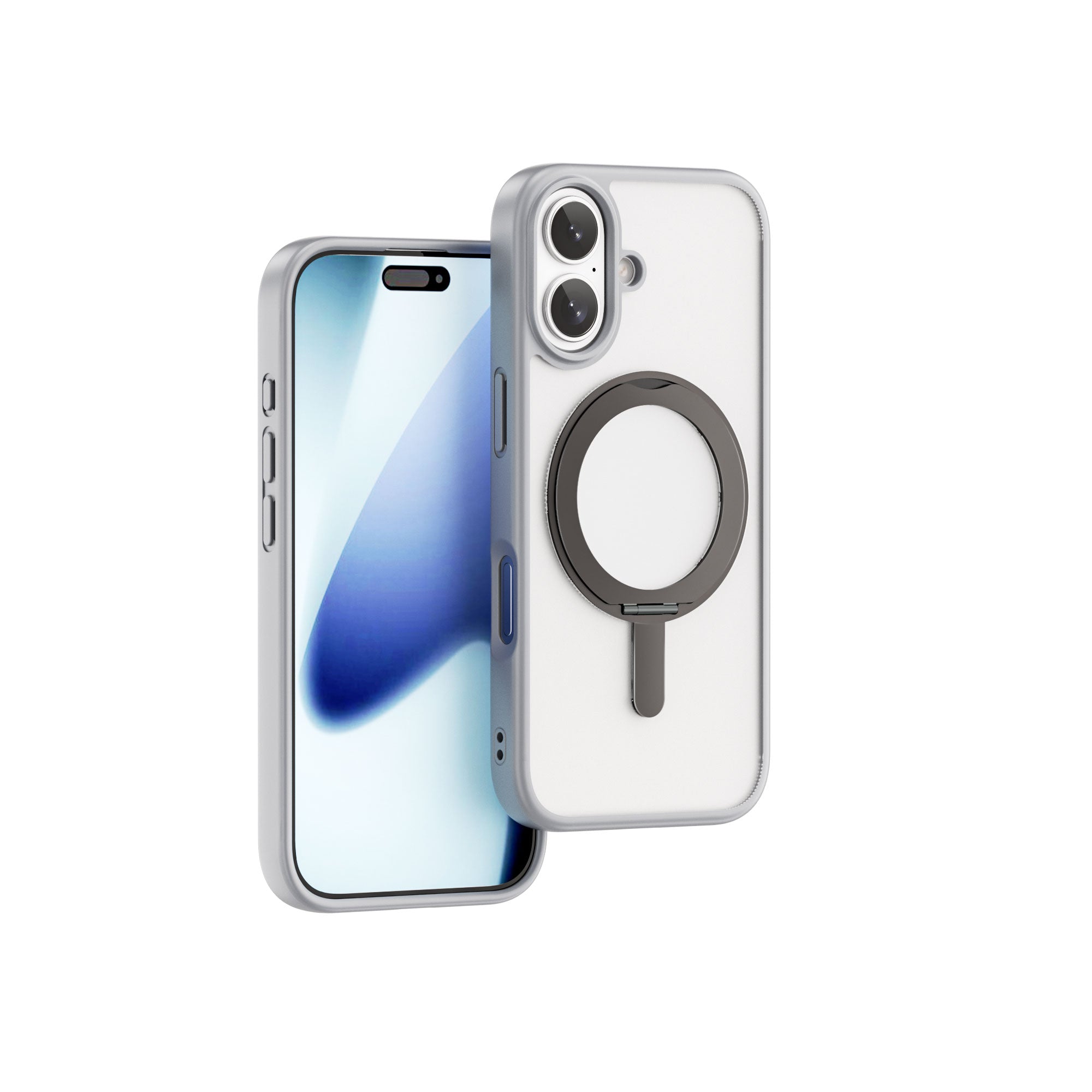 WiWU FGG-202 Soft Touch Magnetic Case with Kickstand Shockproof Skin Feel for IP17 Series