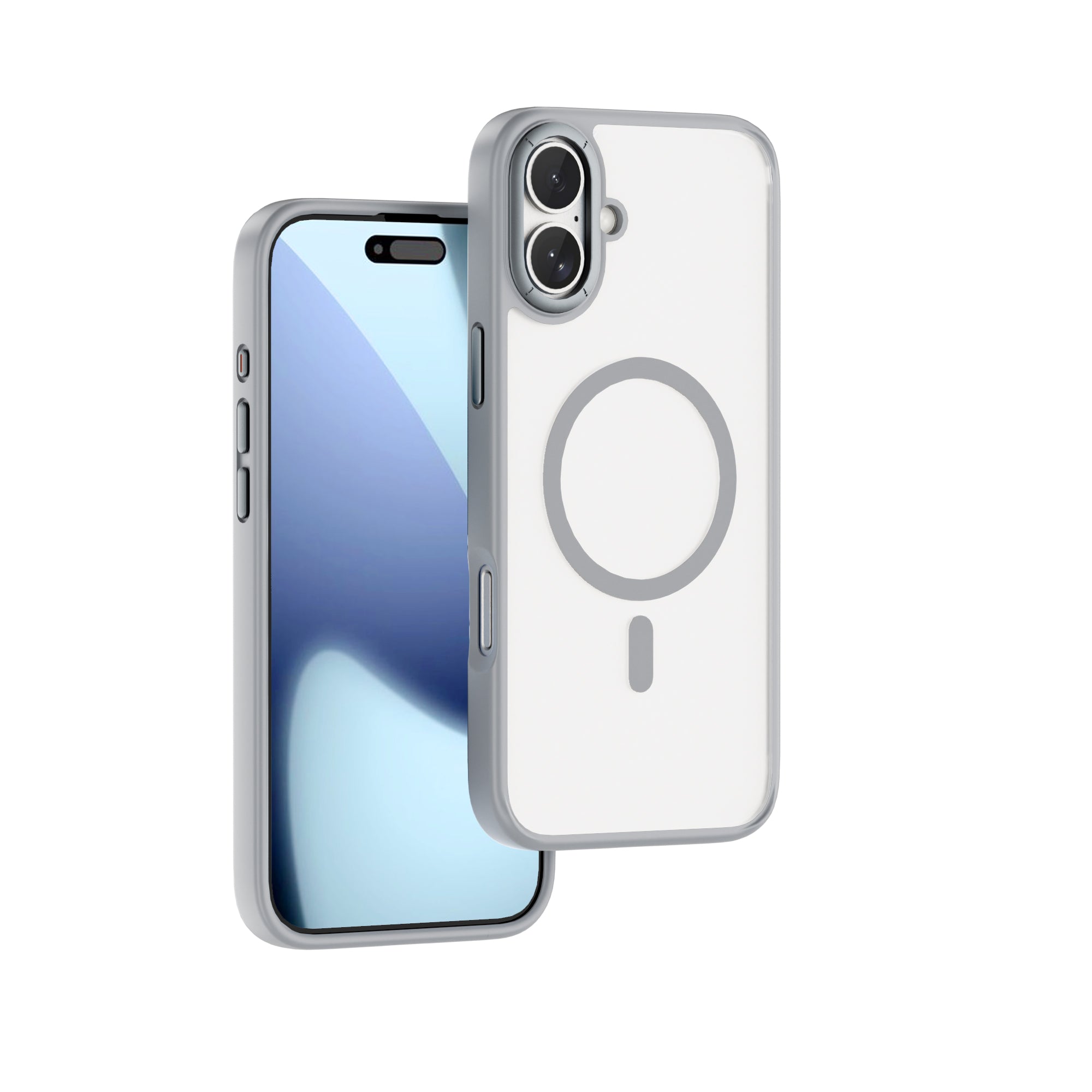 WiWU FGG-012 Armor Magnetic Case Soft Touch with Metal Buttons and Camera Ring for IP17 Series