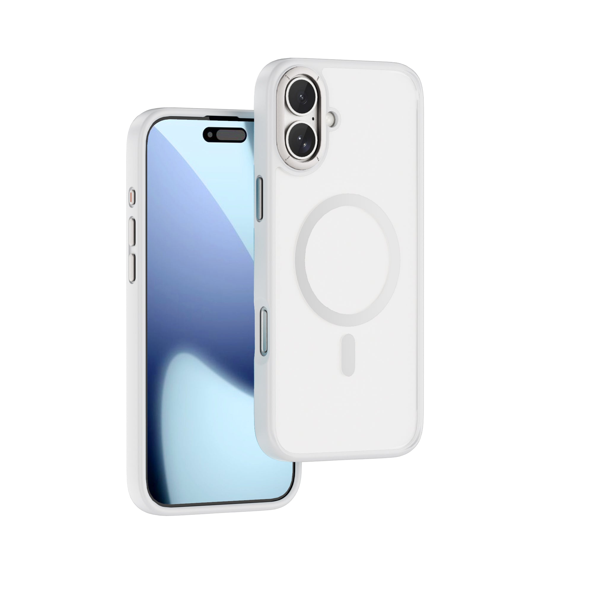 WiWU FGG-012 Armor Magnetic Case Soft Touch with Metal Buttons and Camera Ring for IP17 Series