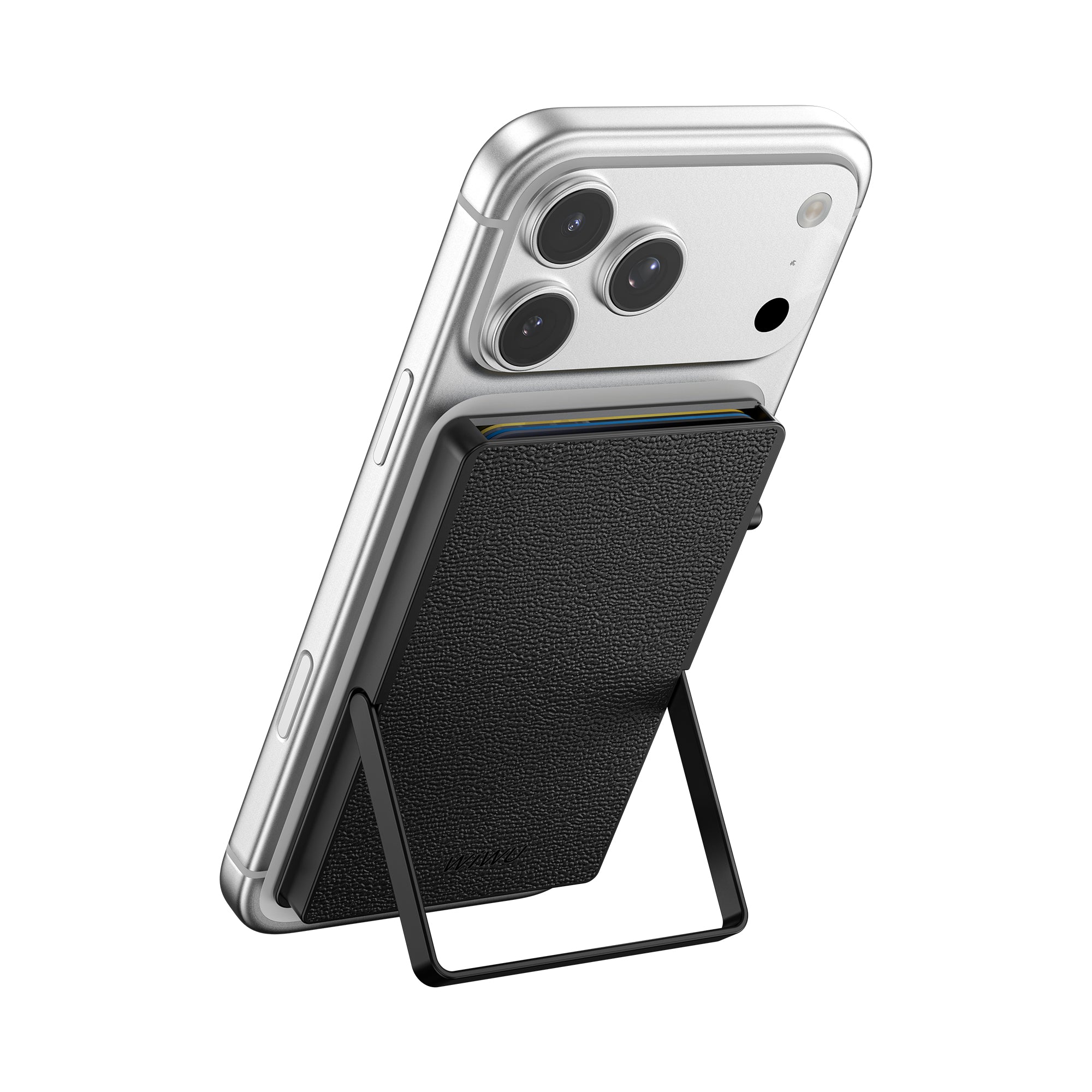 WiWU Leather Magsafe Metal Stand Card Holder MW-010