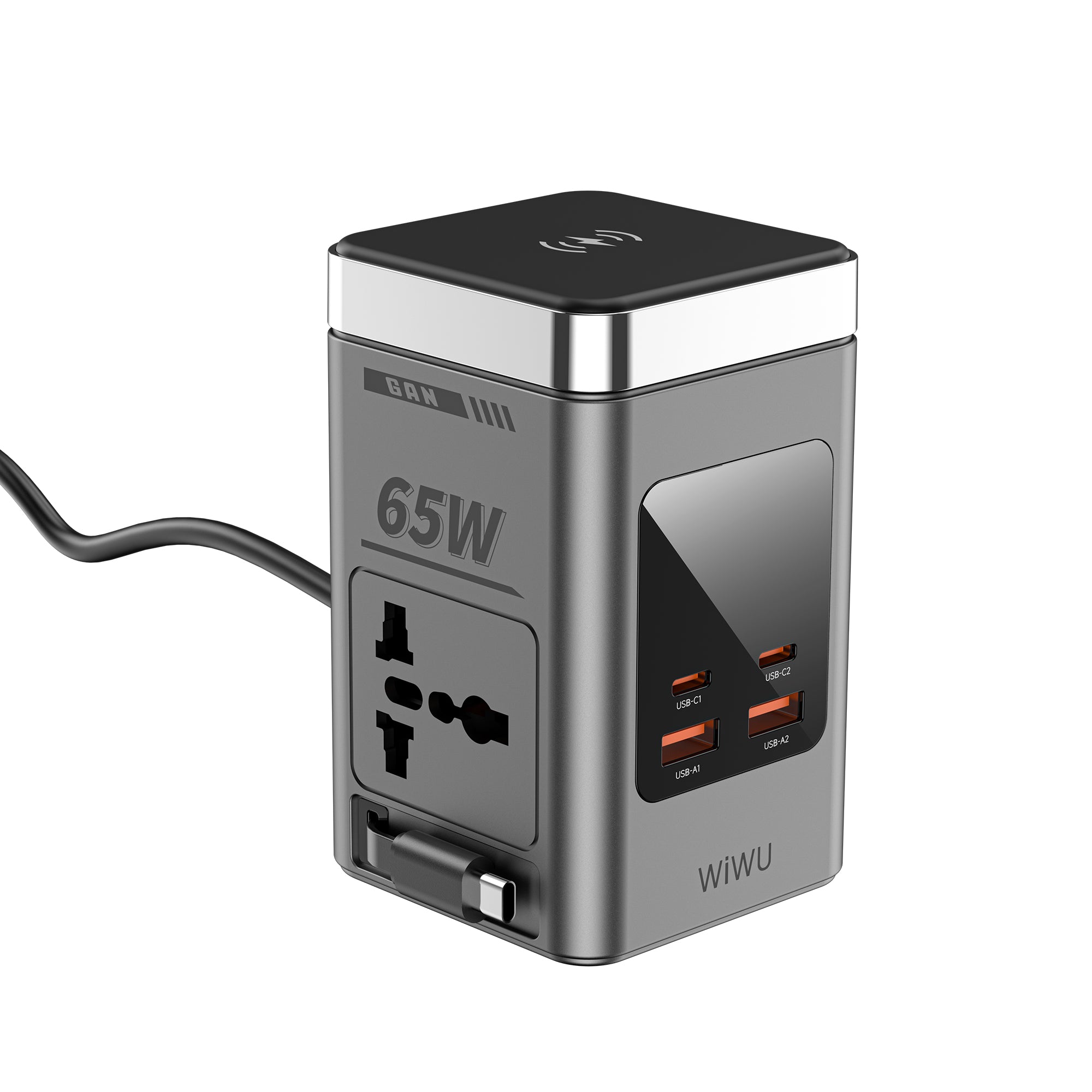 WiWU 65W GaN 10-in-1 Wireless Chager with cable&socket Wi-W040