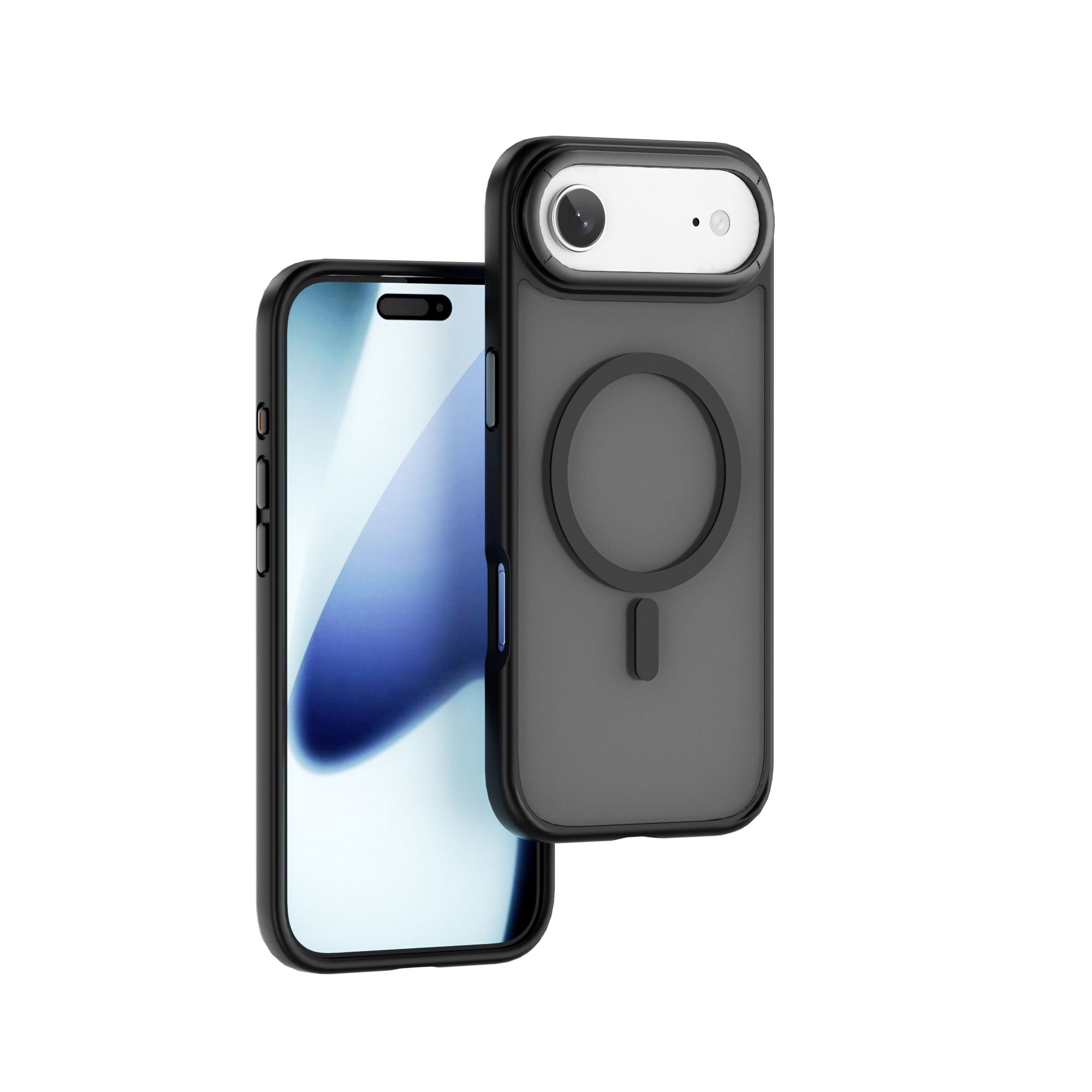WiWU FGG-012 Armor Magnetic Case Soft Touch with Metal Buttons and Camera Ring for IP17 Series