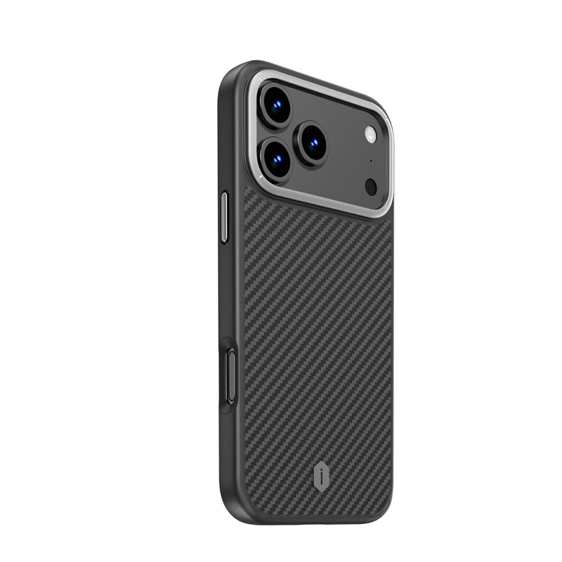 WiWU DCC-205 Aramid Fiber Magnetic Case Soft Touch with Kevlar Shell and Metal Buttons for IP17 Series