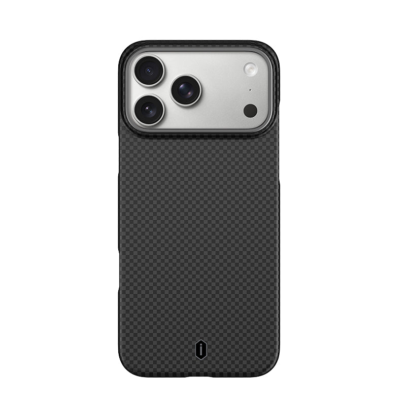WiWU DCC-208 ARAMID ARMOR Magnetic Case 600D Aramid Fiber Slim Protective Kickstand Cover Anti-Fingerprint for IP17 Series Black Gold Red