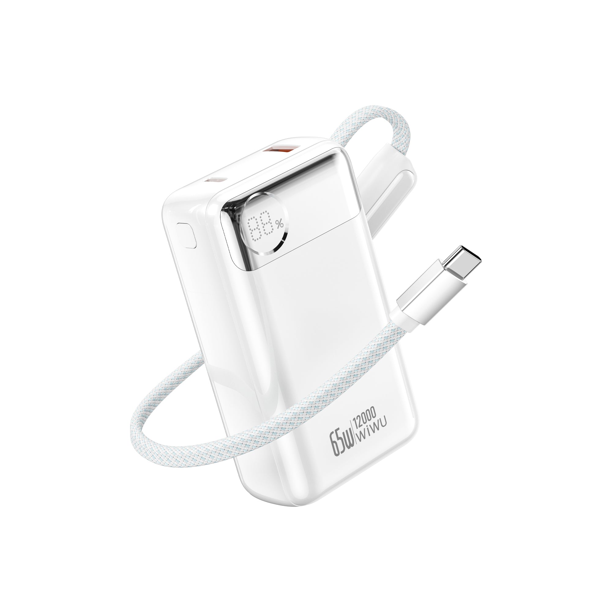 WiWU Power Plus 65W Built-in Cable Power Bank T132