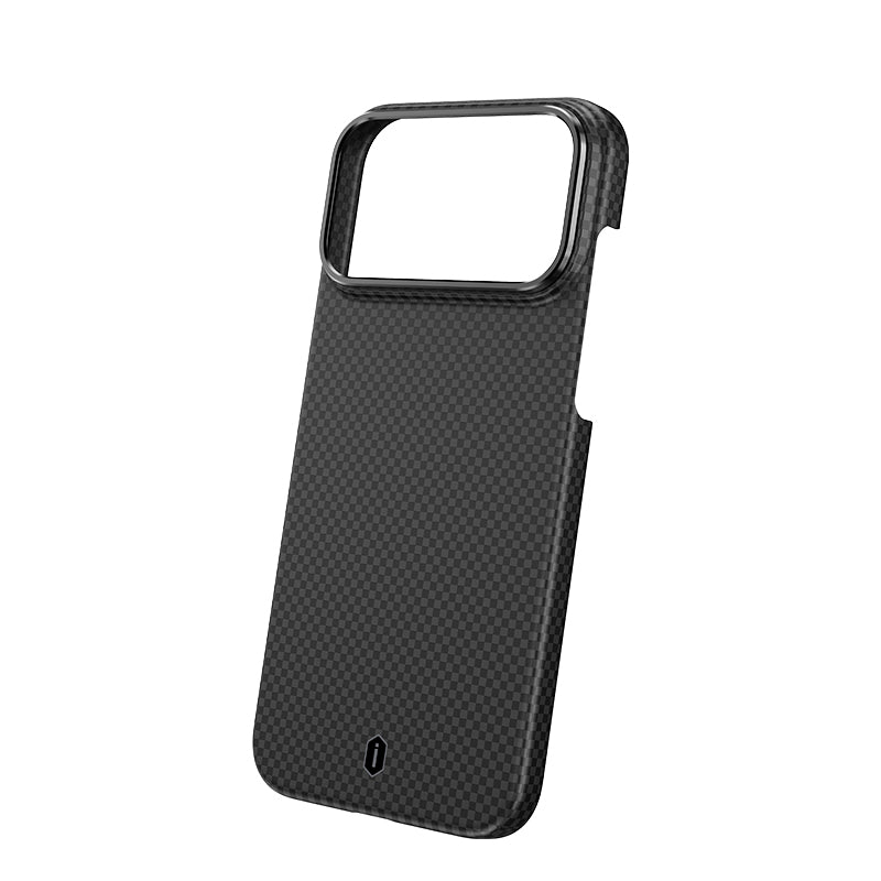 WiWU DCC-208 ARAMID ARMOR Magnetic Case 600D Aramid Fiber Slim Protective Kickstand Cover Anti-Fingerprint for IP17 Series Black Gold Red