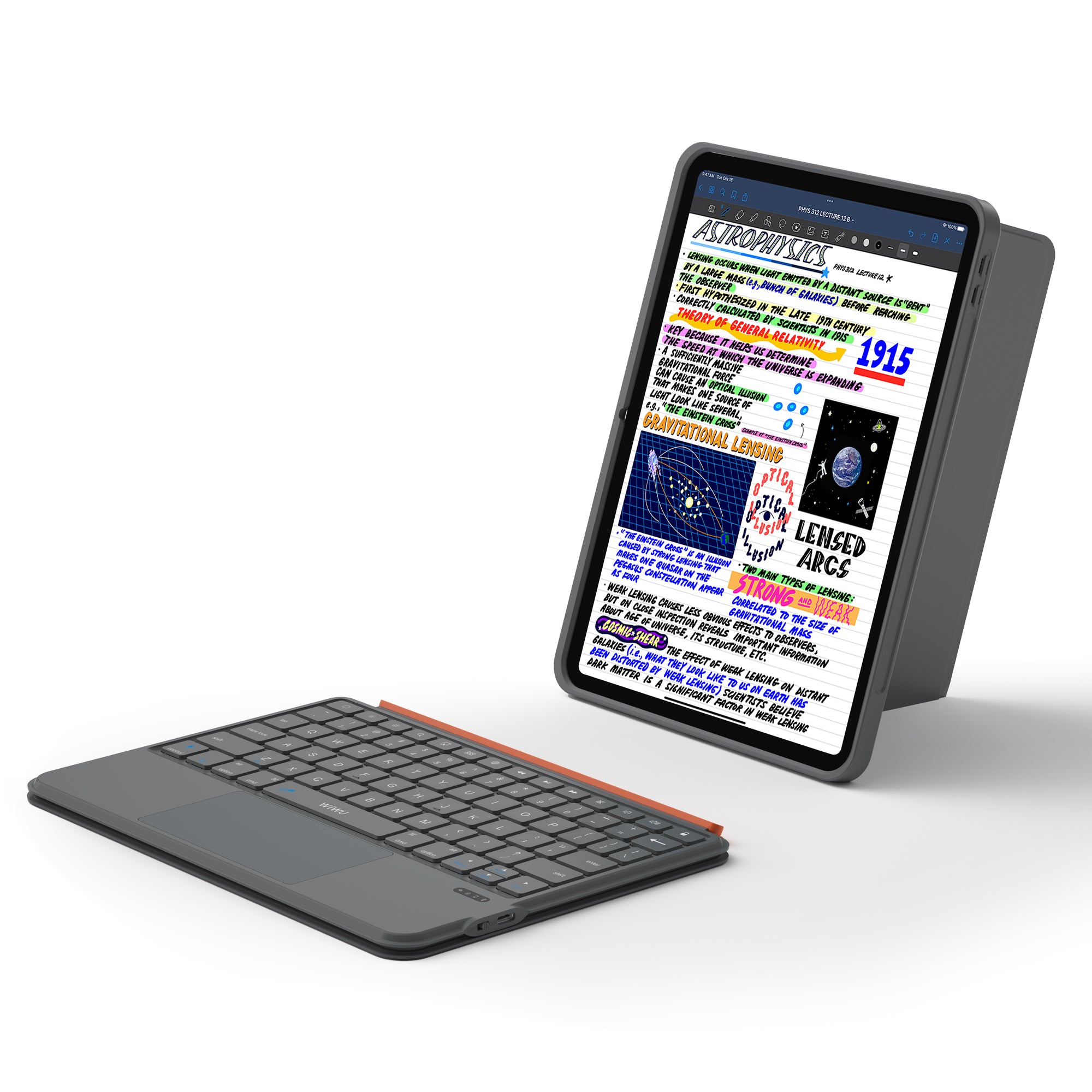 WiWU 3 in 1 Mag Magnetic Keyboard for iPad Wireless Full Cover Tablet Keyboard case MK-005