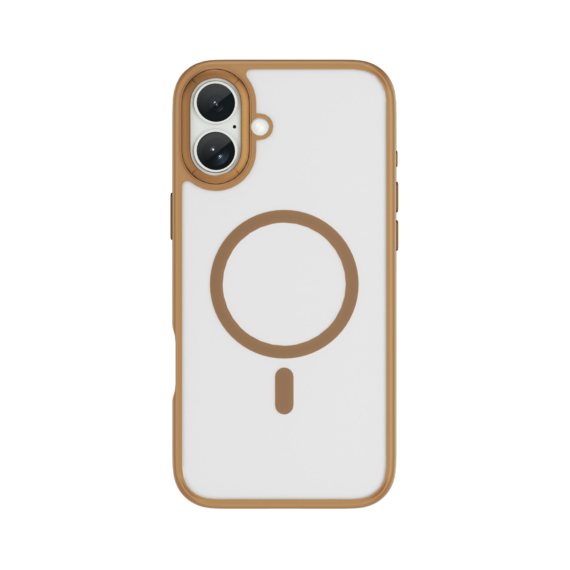 WiWU FGG-012 Armor Magnetic Case Soft Touch with Metal Buttons and Camera Ring for IP17 Series