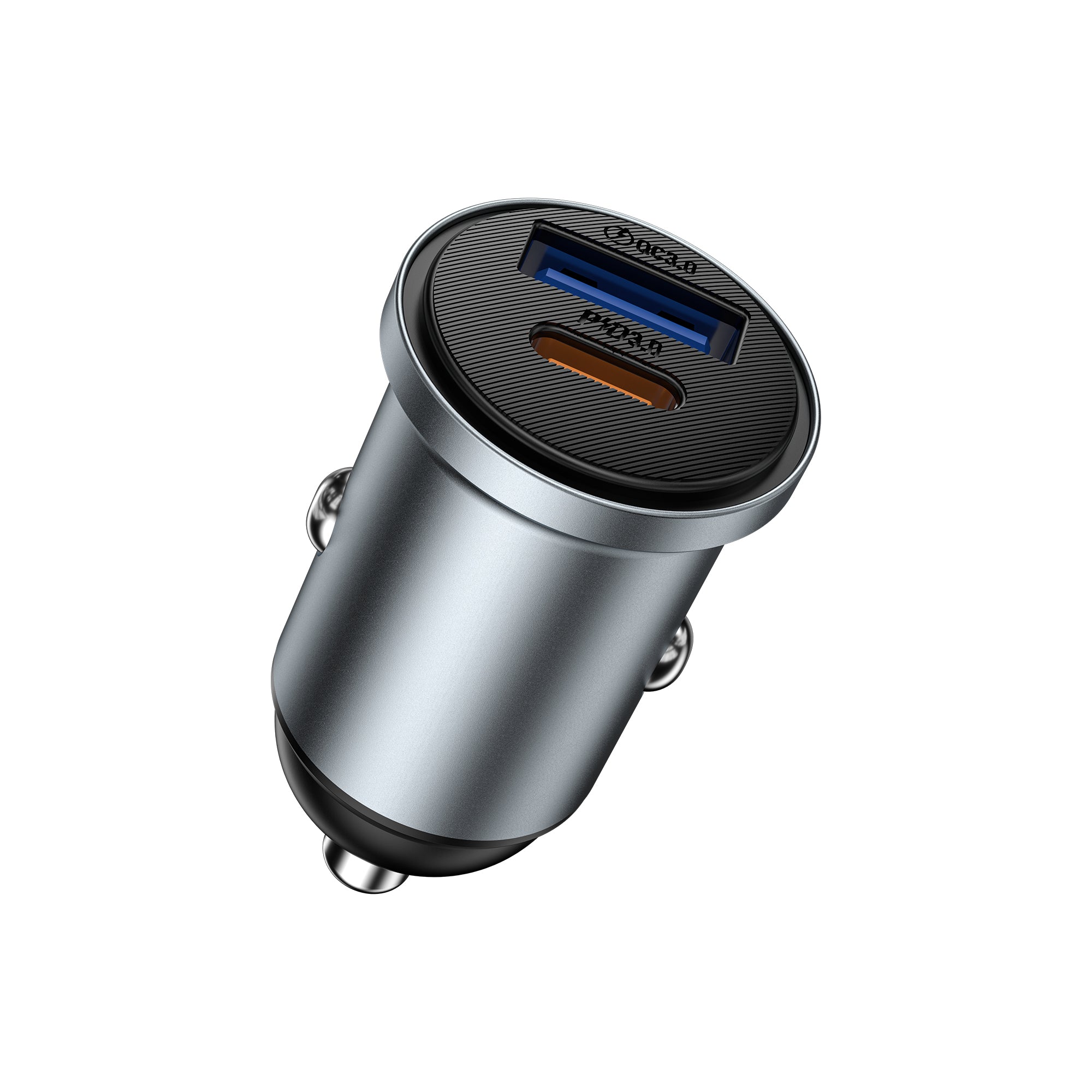 WiWU Wi‑CC030 Nano Lite 35W USB‑C plus USB Car Charger PPS Mini Dual Port Fast Charge Adapter