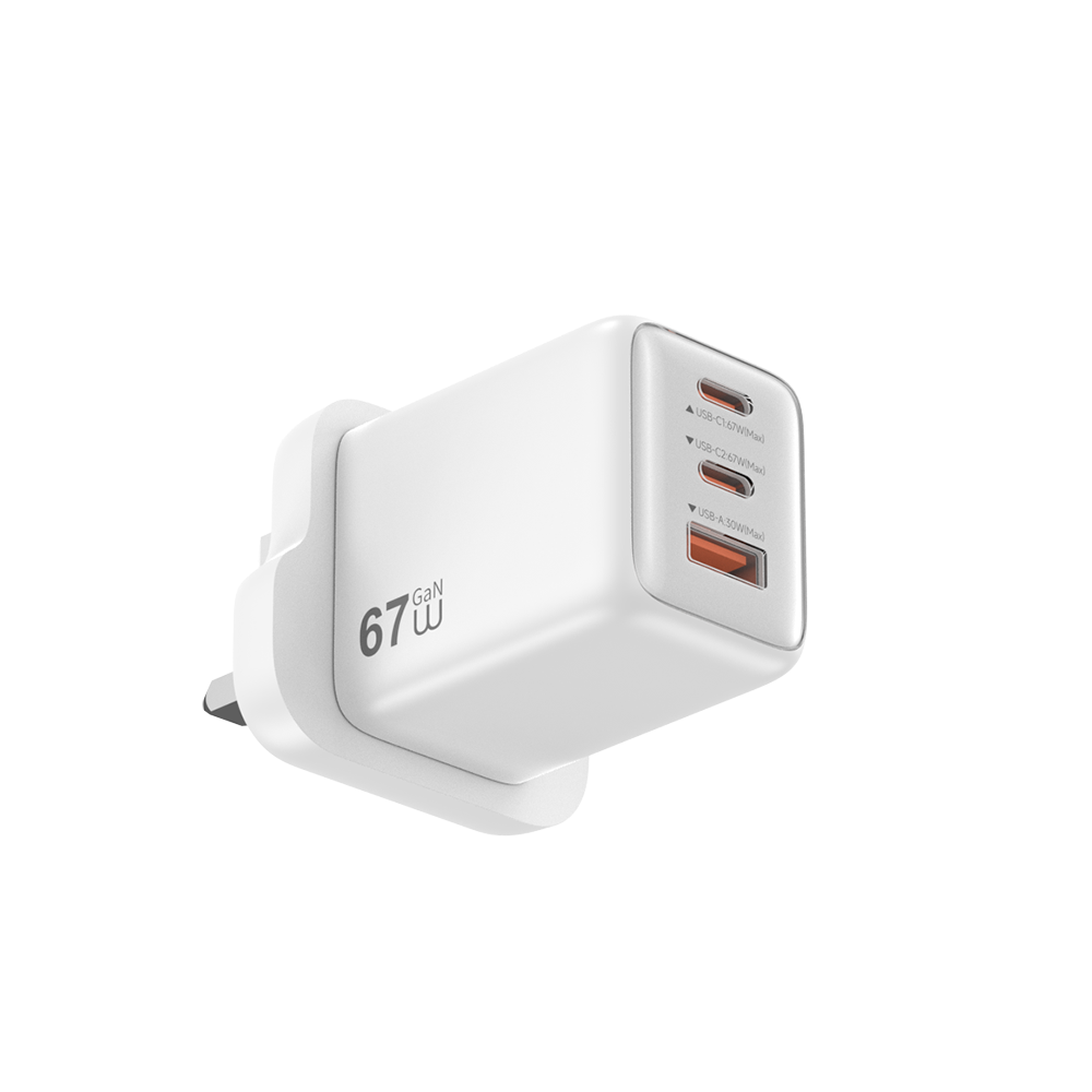 WiWU Cube 67W 2C+A GaN Fast Charger Wi-G026