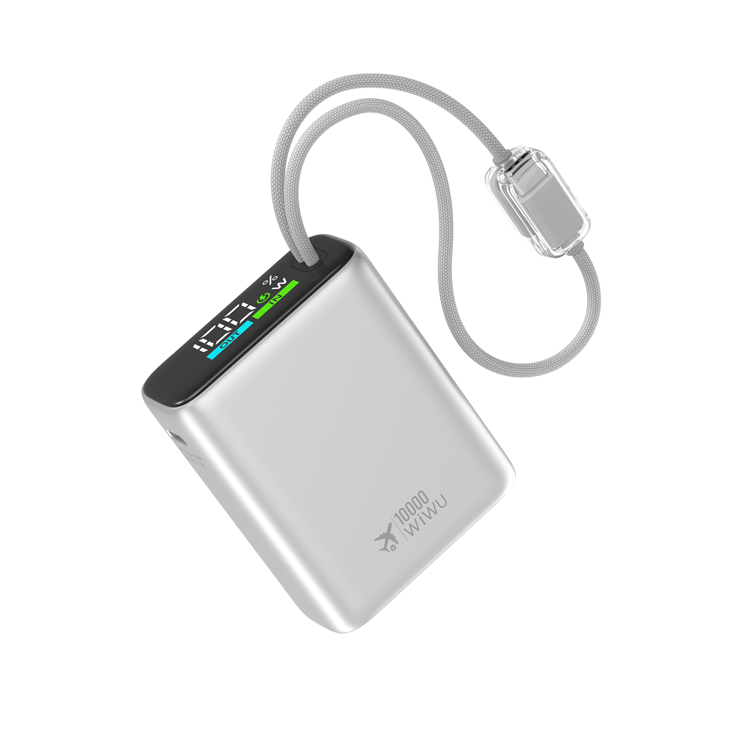 WiWU Power Plus Built-in Cable Power Bank T203ALF