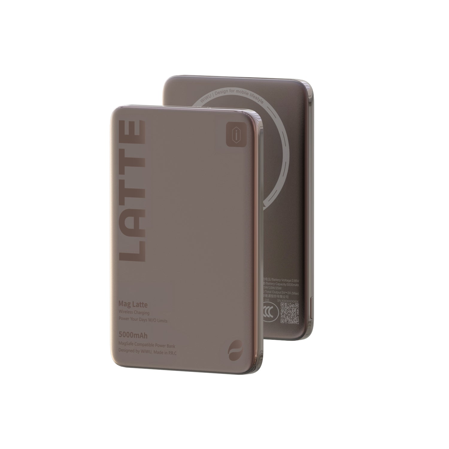 WiWU Wi-P085 5000mAh Magnetic Wireless Power Bank with 15W Fast Charging