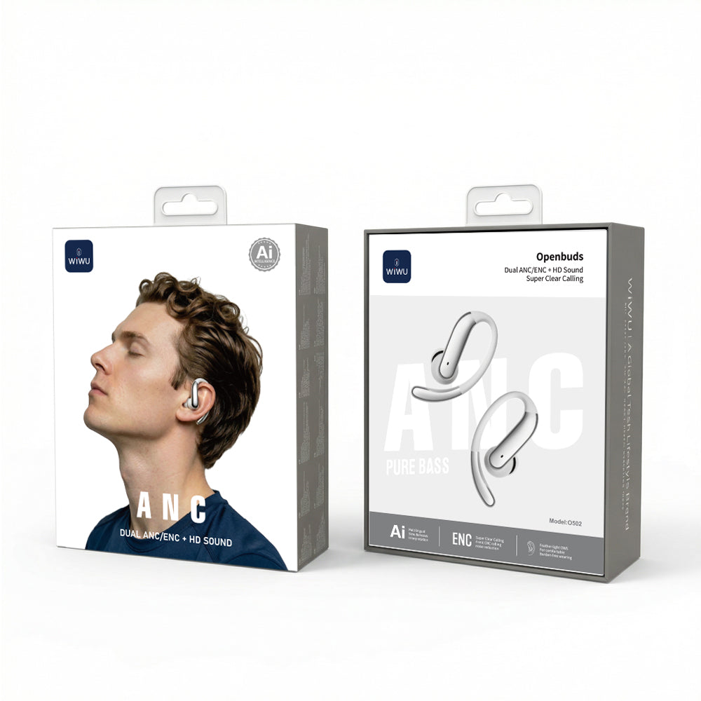 WiWU O502 Open Ear Clip Earbuds with AI Translation