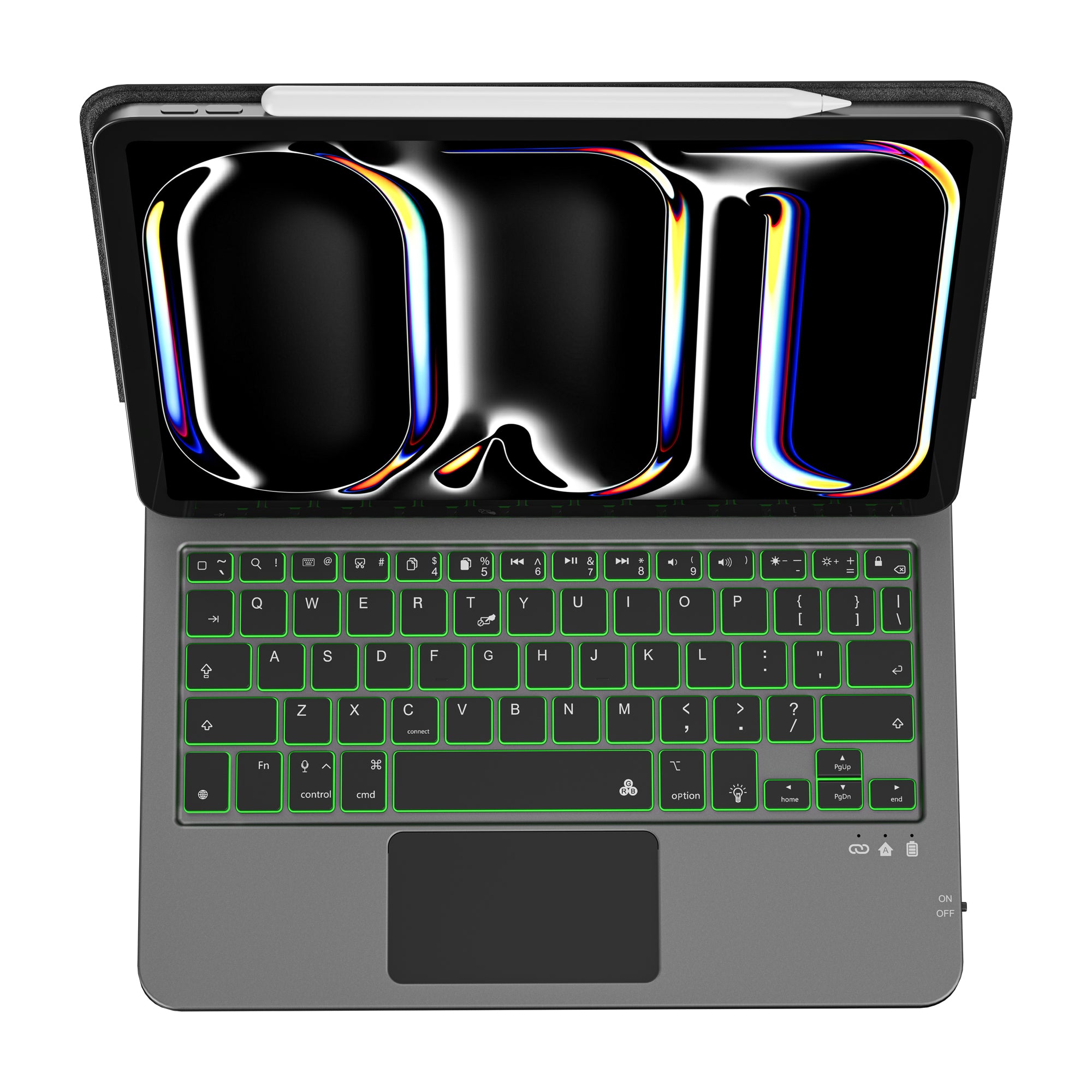 WIWU Magic Keyboard MK-003 Tablet Magnetic adsorption Keyboard case with backlit