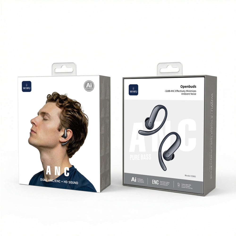 WiWU O502 Open Ear Clip Earbuds with AI Translation