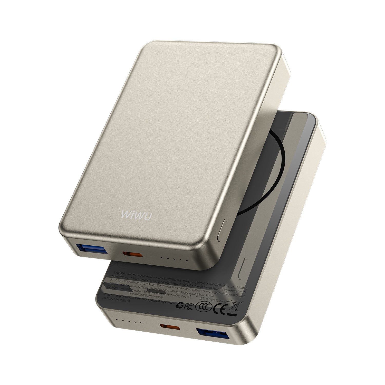 WiWU Ultra Thin Magnetic Power Bank P15-1 10000mAh