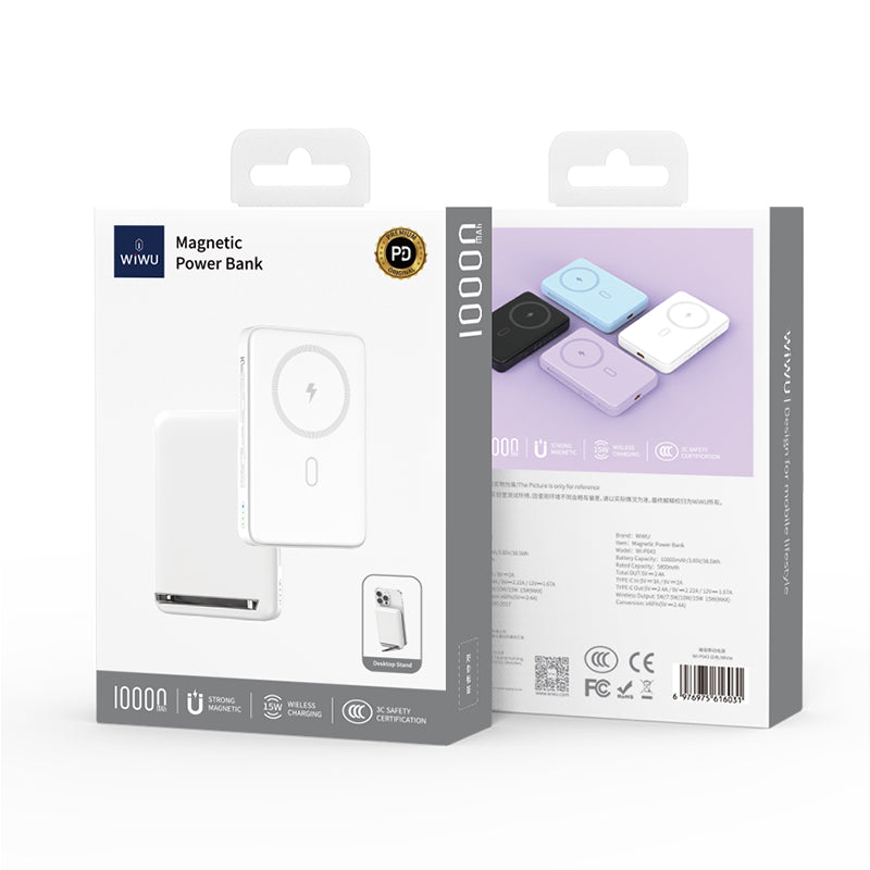 WiWU Wi-P043 PD20W Magnetic Power Bank with Stand