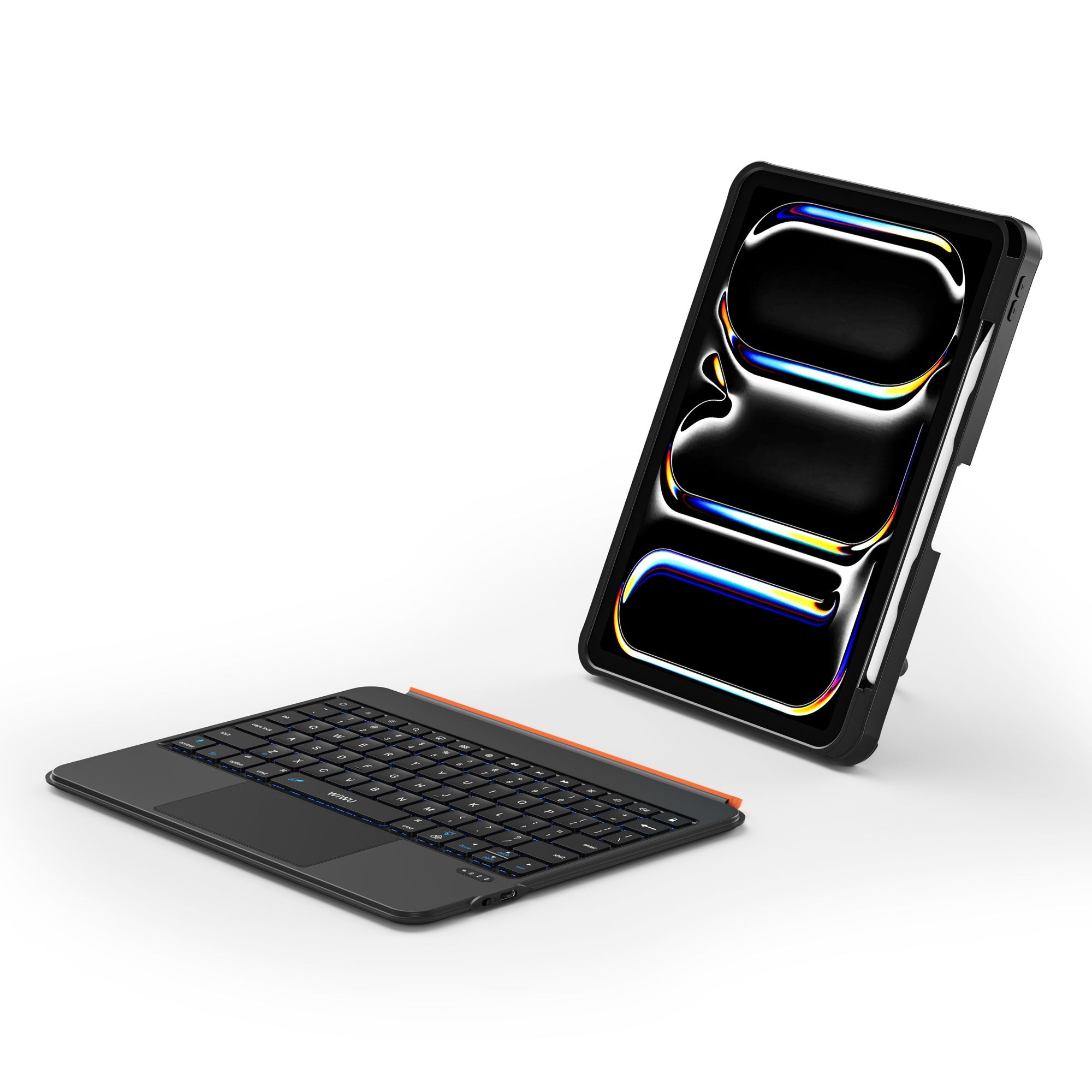 WiWU MK-007 Pro 360° Rotating Detachable Keyboard Case All-in-One Protection Smart Touchpad Ultra-Fast Typing