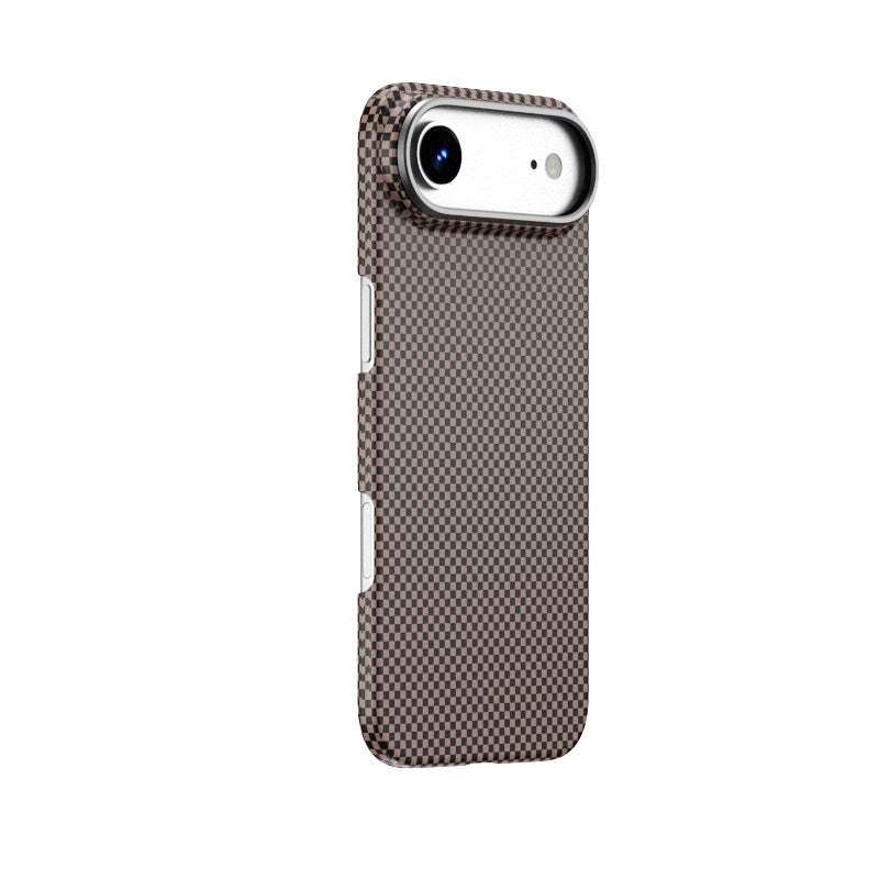 WiWU DCC-208 ARAMID ARMOR Magnetic Case 600D Aramid Fiber Slim Protective Kickstand Cover Anti-Fingerprint for IP17 Series Black Gold Red
