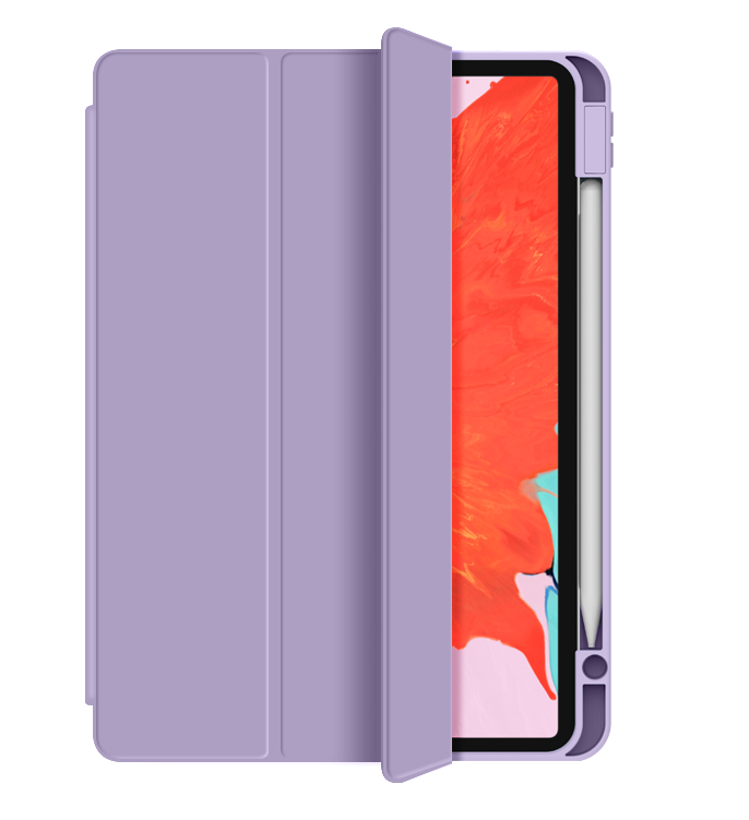 WiWU Multi-color Skin Feeling Shockproof Protective Case with Pencil Holder for iPad 10.2 & 10.5 & 10.9 & 12.9 inch