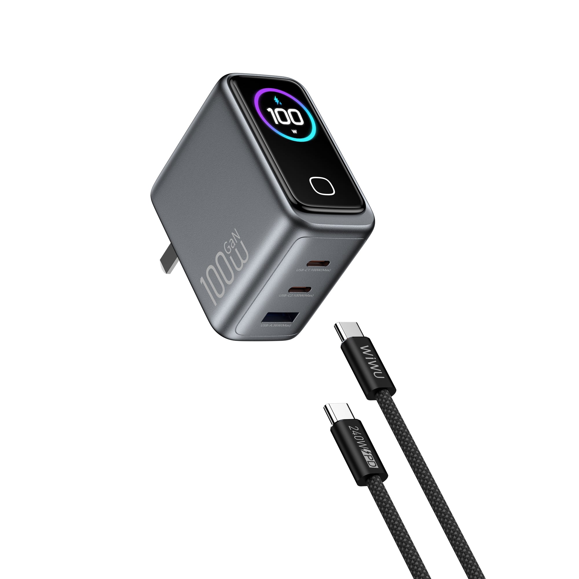 WiWU Voyager 100W PD/QC GaN Charger Combo CHG300