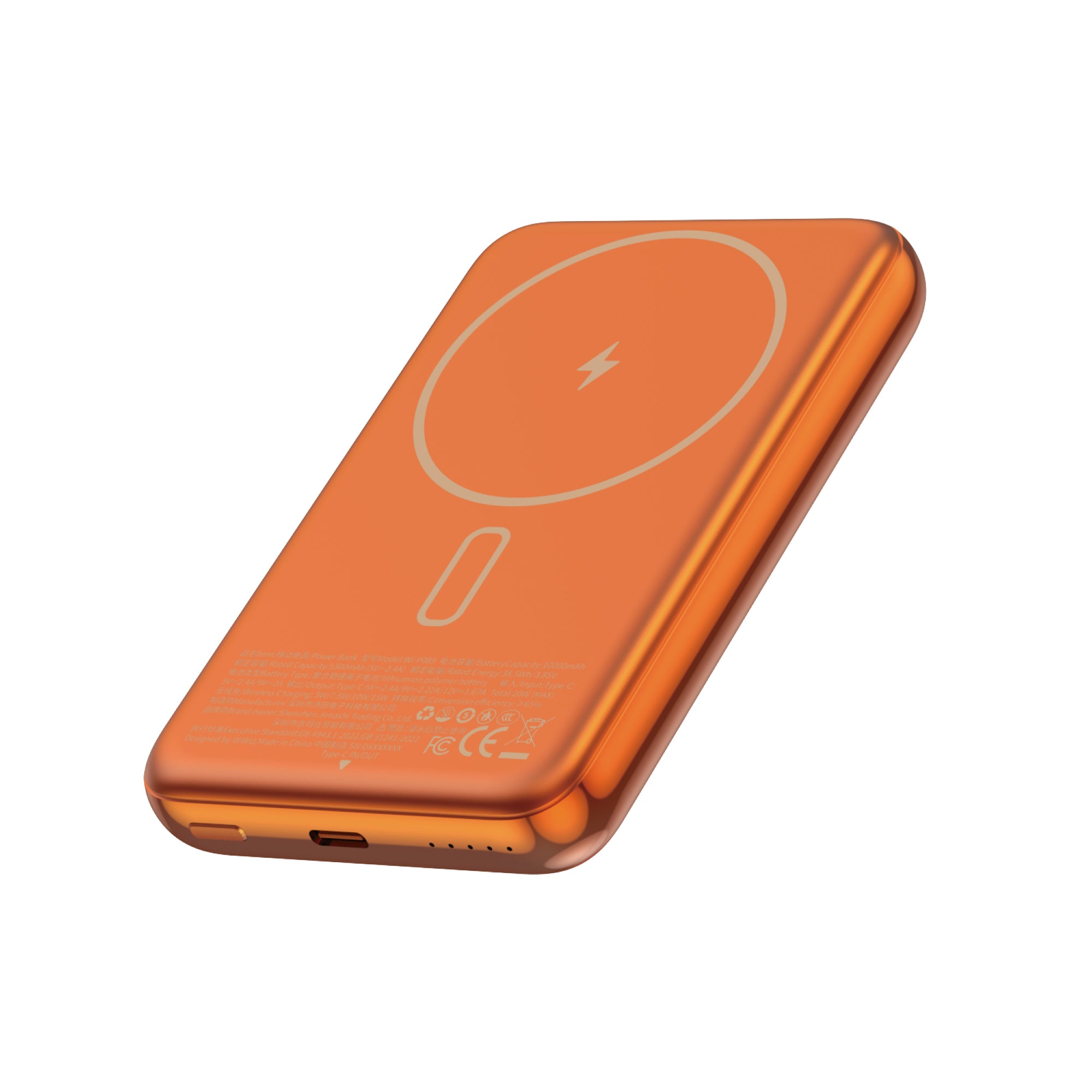 WiWU Silver Seraph Alloy Unibody Power Bank Wi-P089