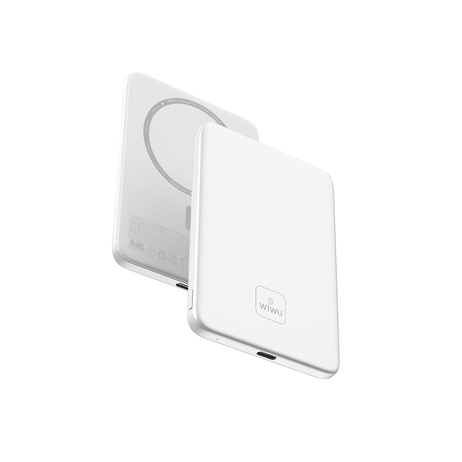 WiWU Wi-P085 5000mAh Magnetic Wireless Power Bank with 15W Fast Charging