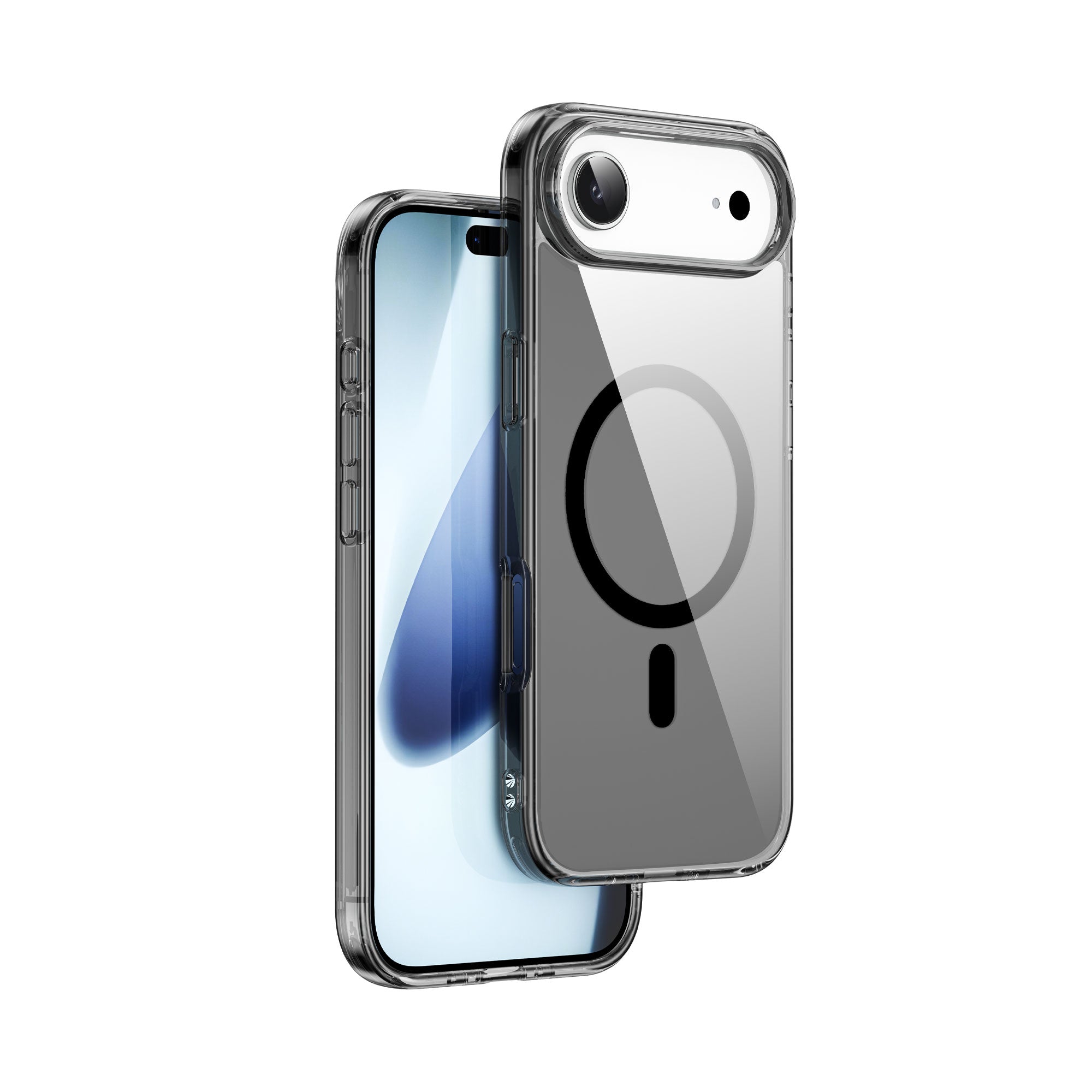 WiWU  IShield Pro MCC-101  Magnetic Clear Case 2.5mm Thick PC TPU Shell Strong Mag-Charge Support for IP17 Series