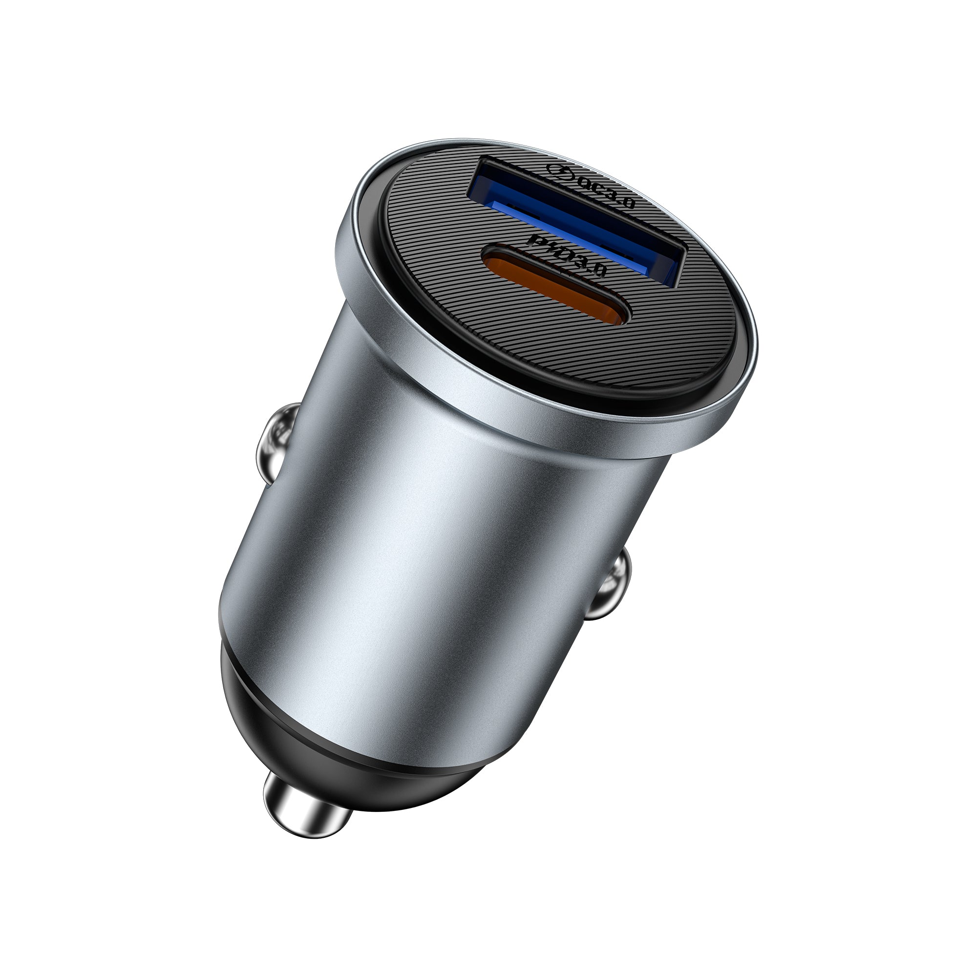 WiWU Wi‑CC030 Nano Lite 35W USB‑C plus USB Car Charger PPS Mini Dual Port Fast Charge Adapter