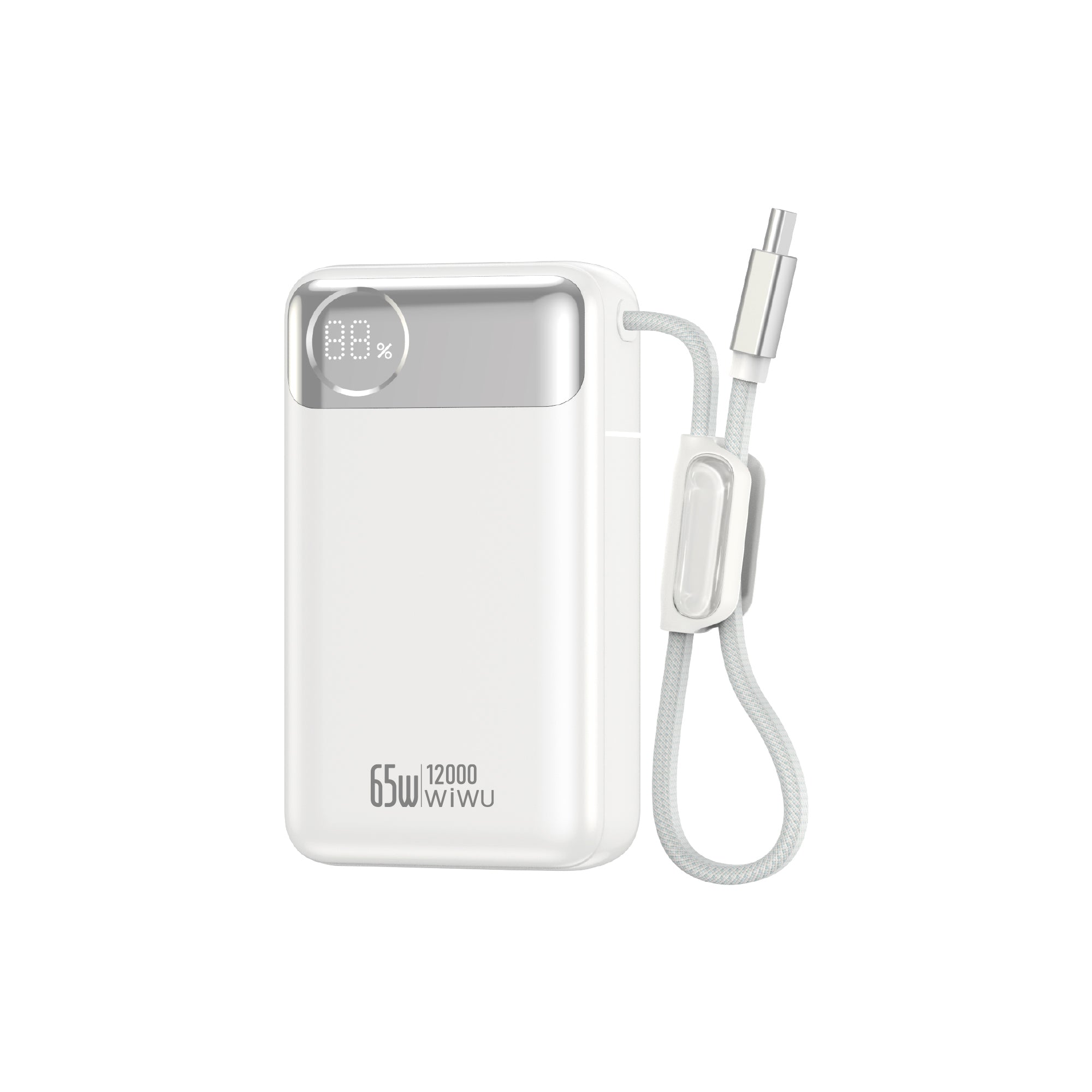 WiWU Power Plus 65W Built-in Cable Power Bank T132