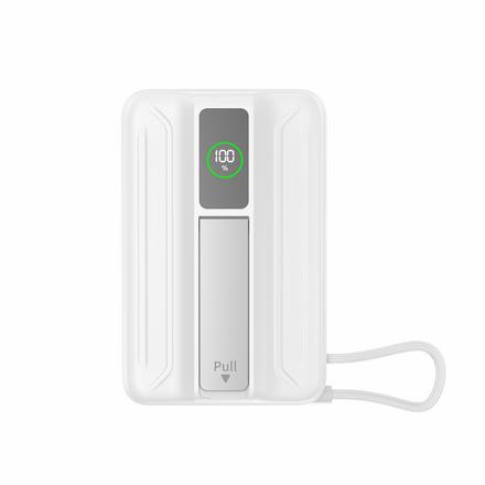 WiWU LP005FX 10000mAh Magnetic Wireless Power Bank with Built-in Cable and PD Fast Charging