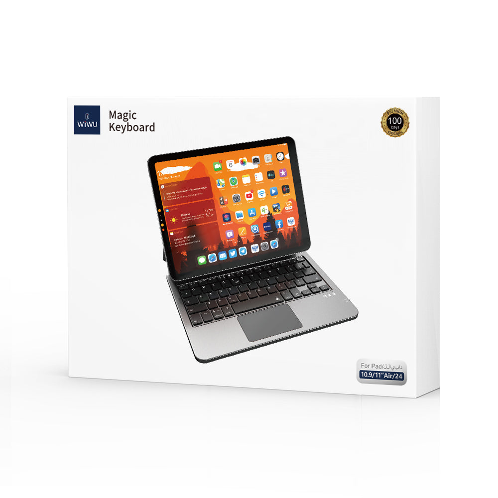 WIWU Magic Keyboard MK-003 Tablet Magnetic adsorption Keyboard case with backlit