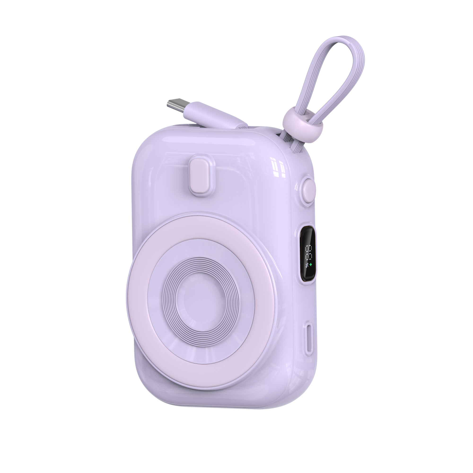 WiWU Brand New Magnetic 22.5w Fast Charging Wi-P041 Colorful Mini Portable Power Bank With Type C Port Cable